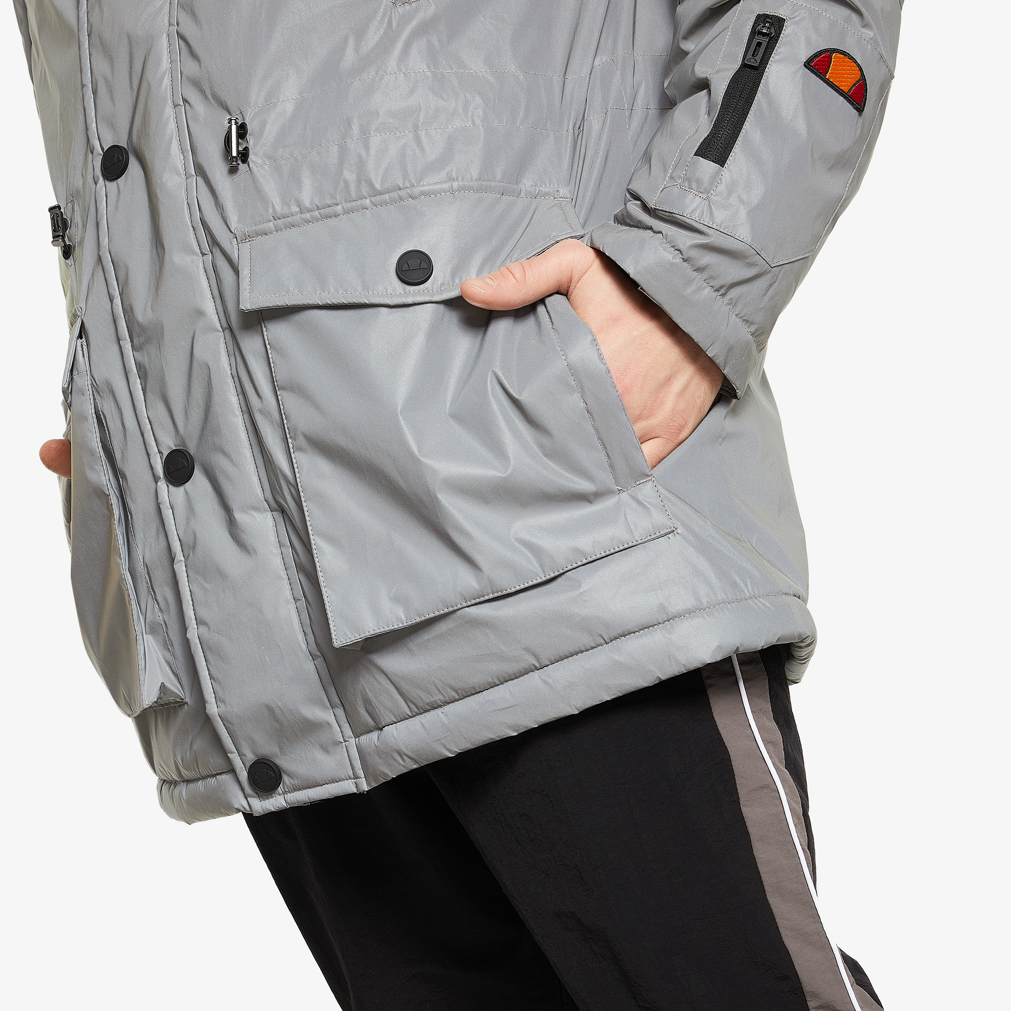 Куртки Ellesse ELLESSE Mazzo SHG09740E0V-REFLECT, цвет серый, размер 50-52 Нет - фото 5