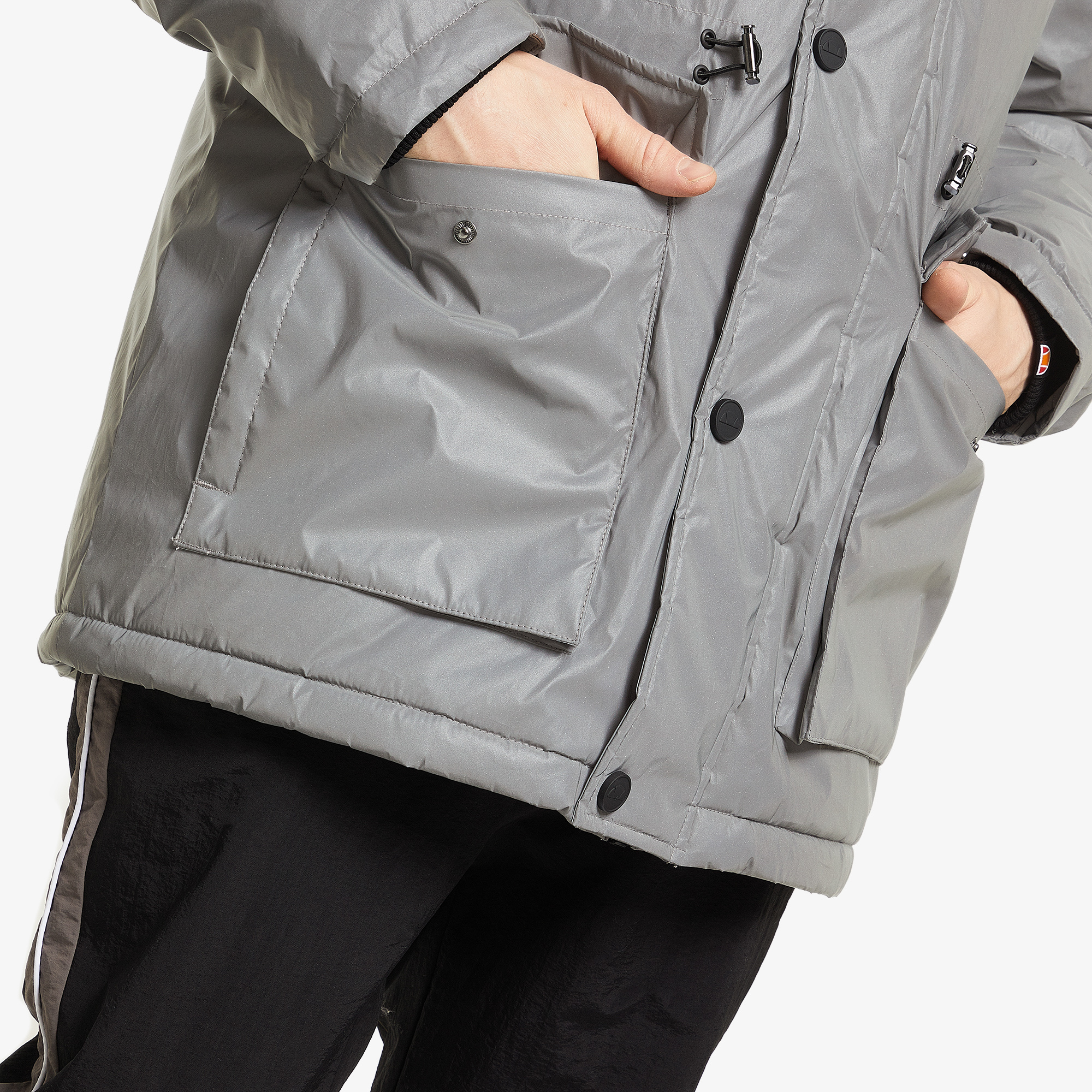 Куртки Ellesse ELLESSE Mazzo SHG09740E0V-REFLECT, цвет серый, размер 50-52 Нет - фото 4