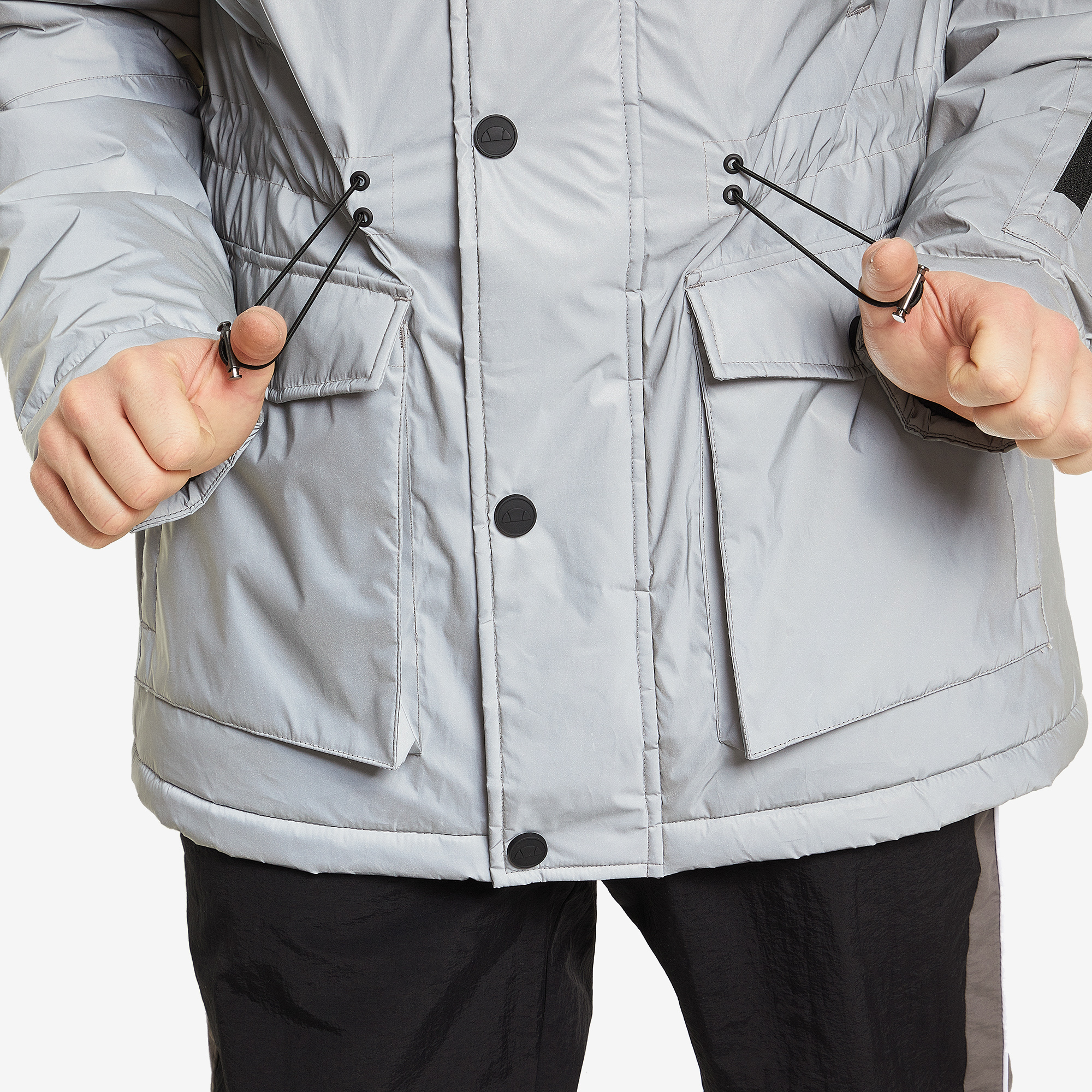 Куртки Ellesse ELLESSE Mazzo SHG09740E0V-REFLECT, цвет серый, размер 50-52 Нет - фото 7