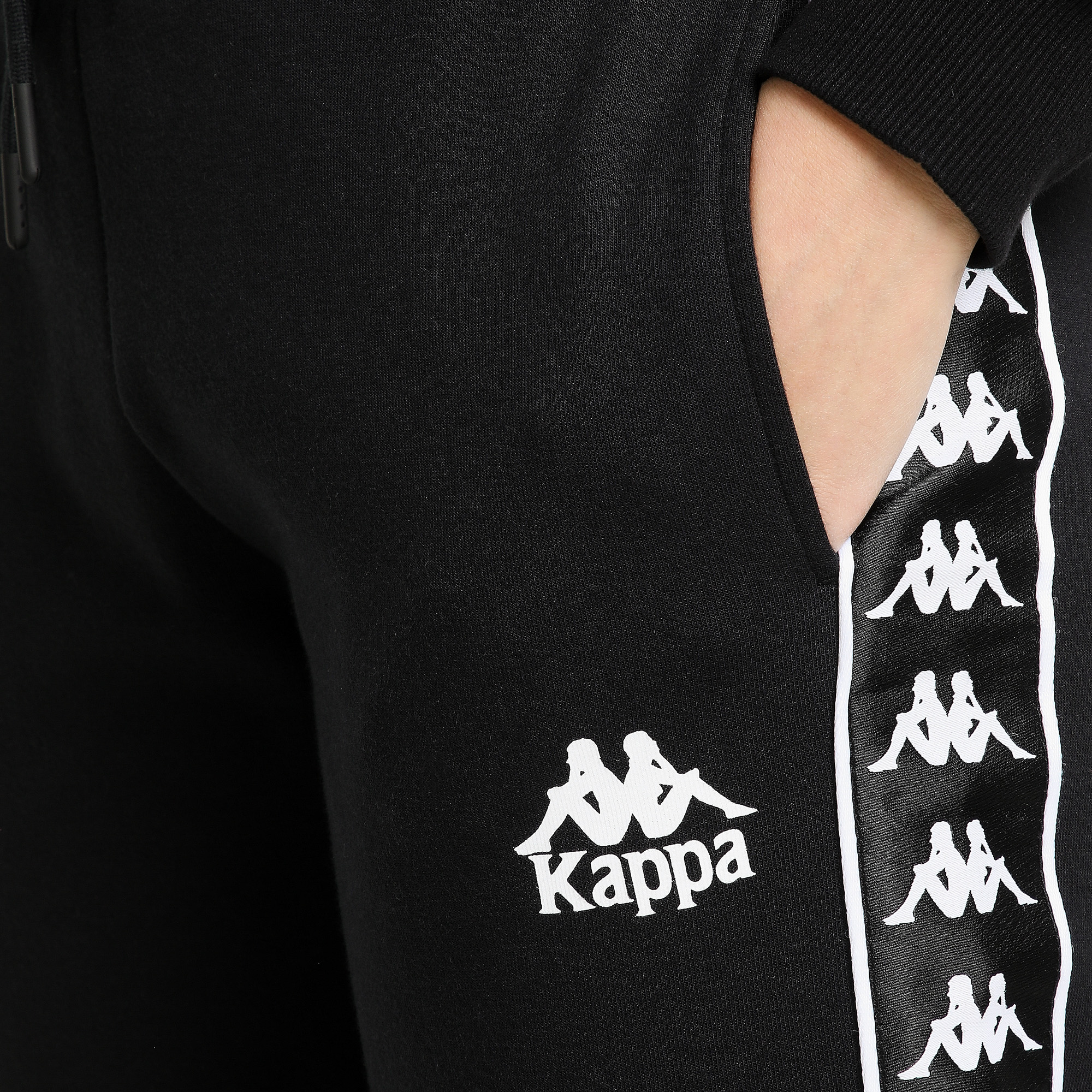 Брюки Kappa Брюки Kappa 107965KAP-99, цвет черный, размер 50-52 Нет - фото 4