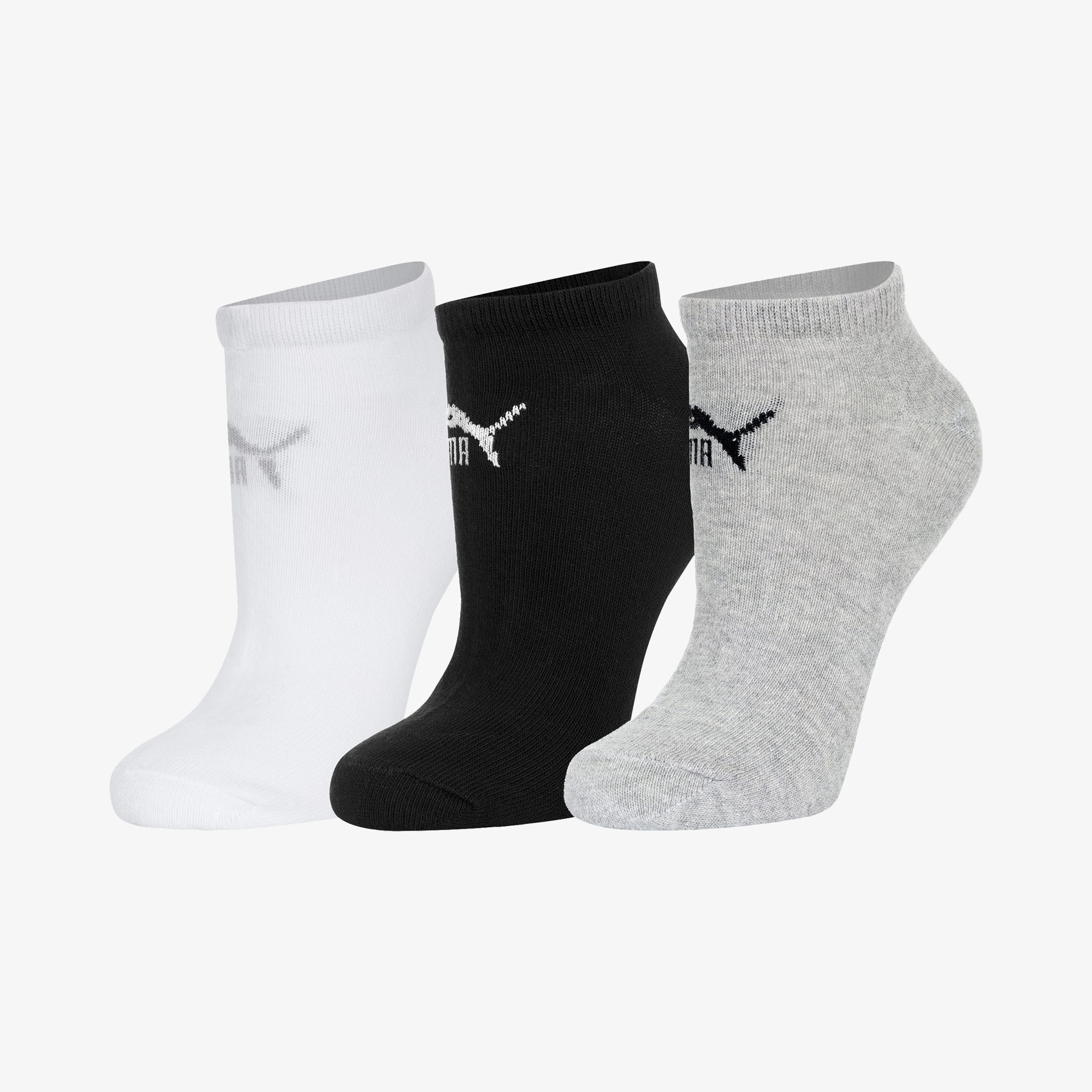 Носки PUMA PUMA Sneaker-V, 3 пары 887497P0P-04, цвет серый, размер 39-42 887497-04 - фото 1