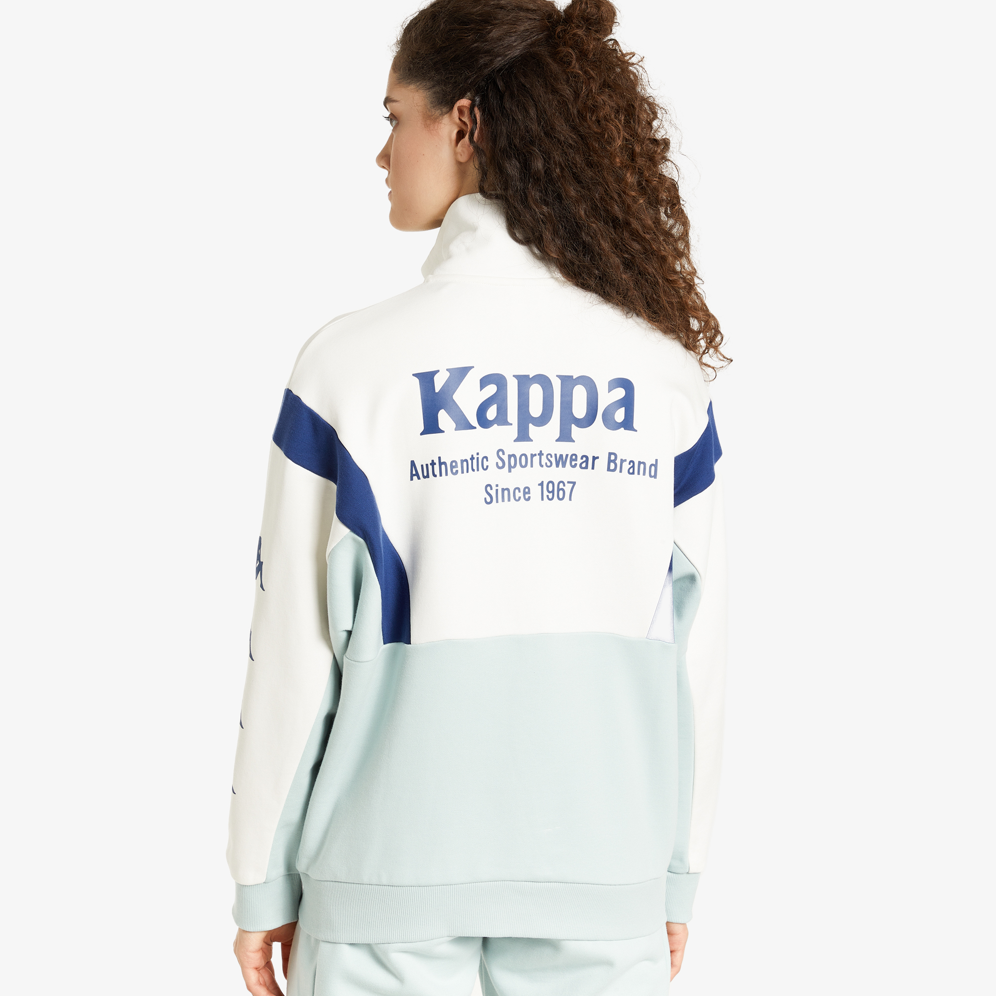 Джемперы Kappa Толстовка Kappa 110757KAP-QC, цвет голубой, размер 54-56 - фото 2