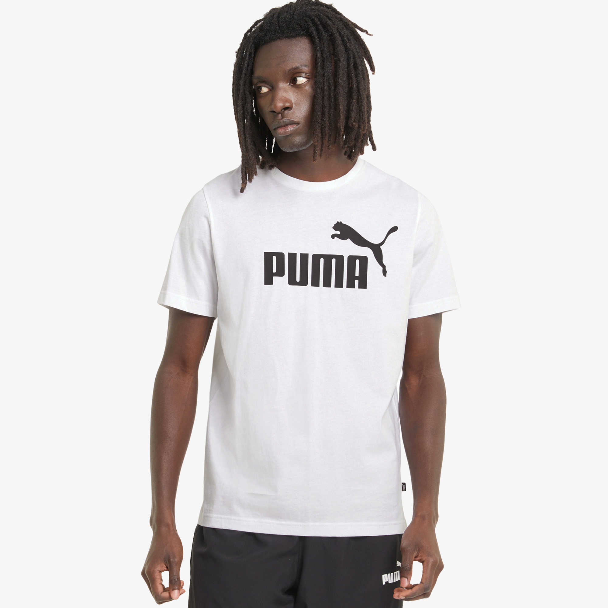 Футболки PUMA PUMA ESS Logo 586666P0P-02, цвет белый, размер 52-54 - фото 1