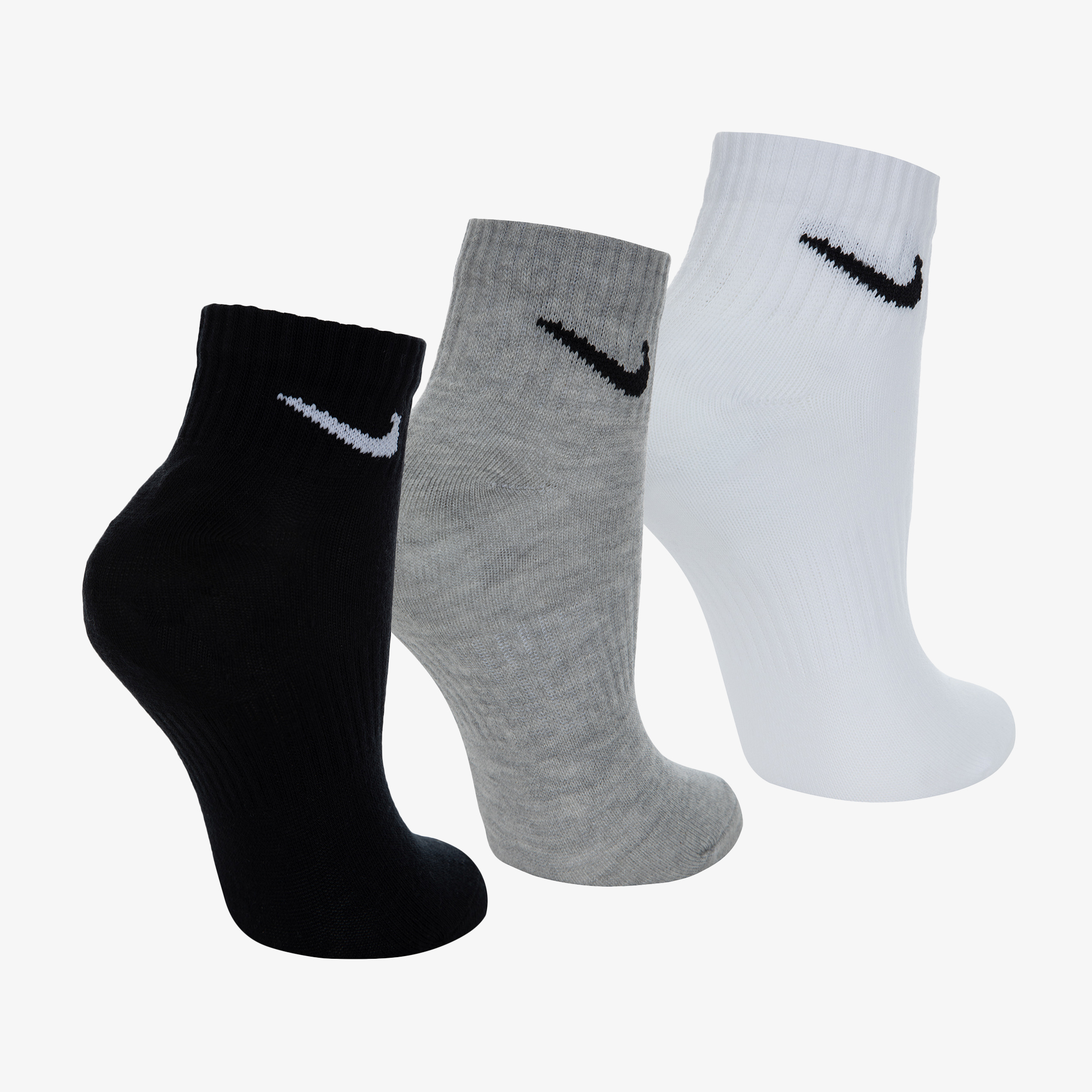 Носки Nike Nike Everyday Lightweight, 3 пары SX7677N06-901, цвет серый, размер 33-37 SX7677-901 - фото 2