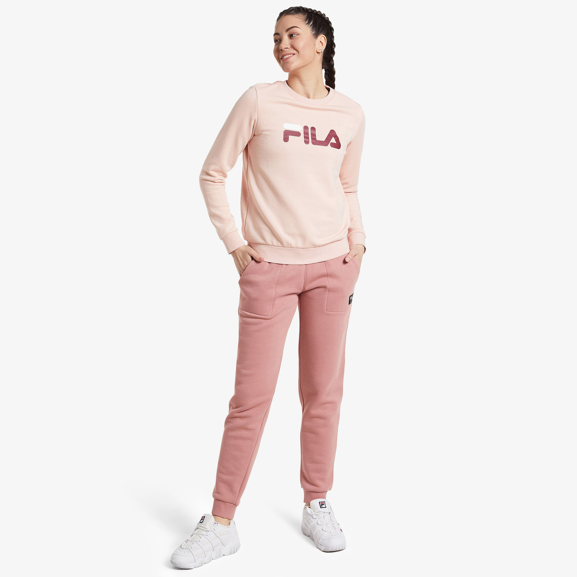 Джемперы FILA Свитшот FILA 110591FLA-R0, цвет розовый, размер 42-44 - фото 3