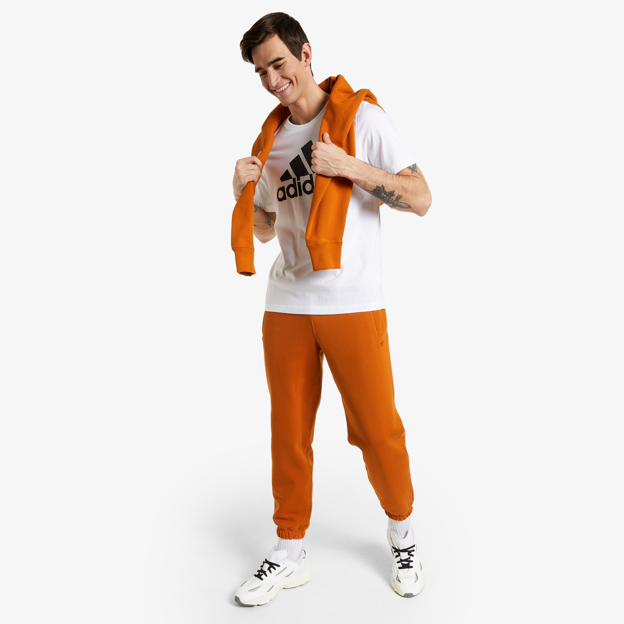 Брюки adidas adidas C Sweat Pant H11383A01-, цвет оранжевый, размер 56-58 - фото 3