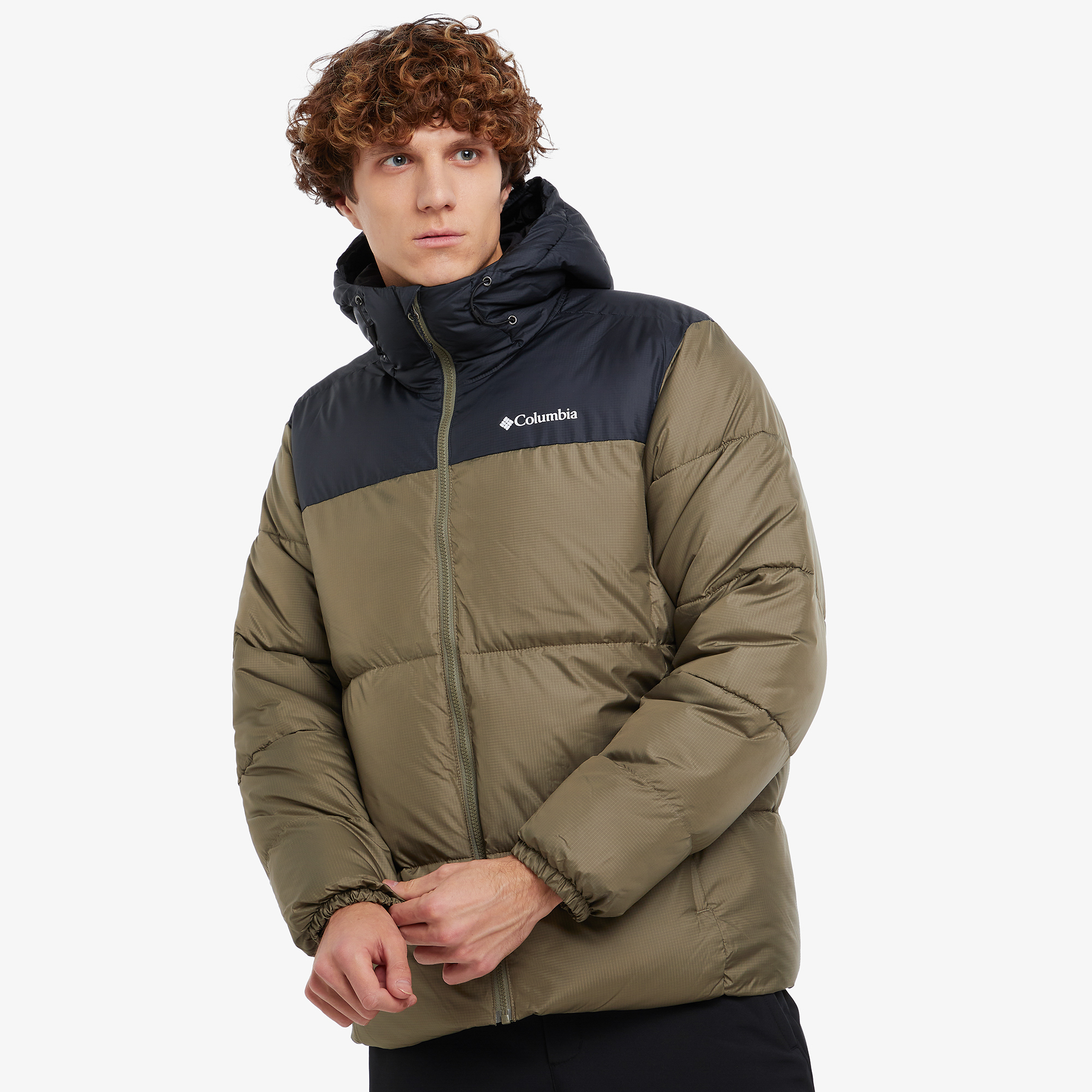 Columbia Puffect Hooded Jacket, Зеленый 2008414CLB-397