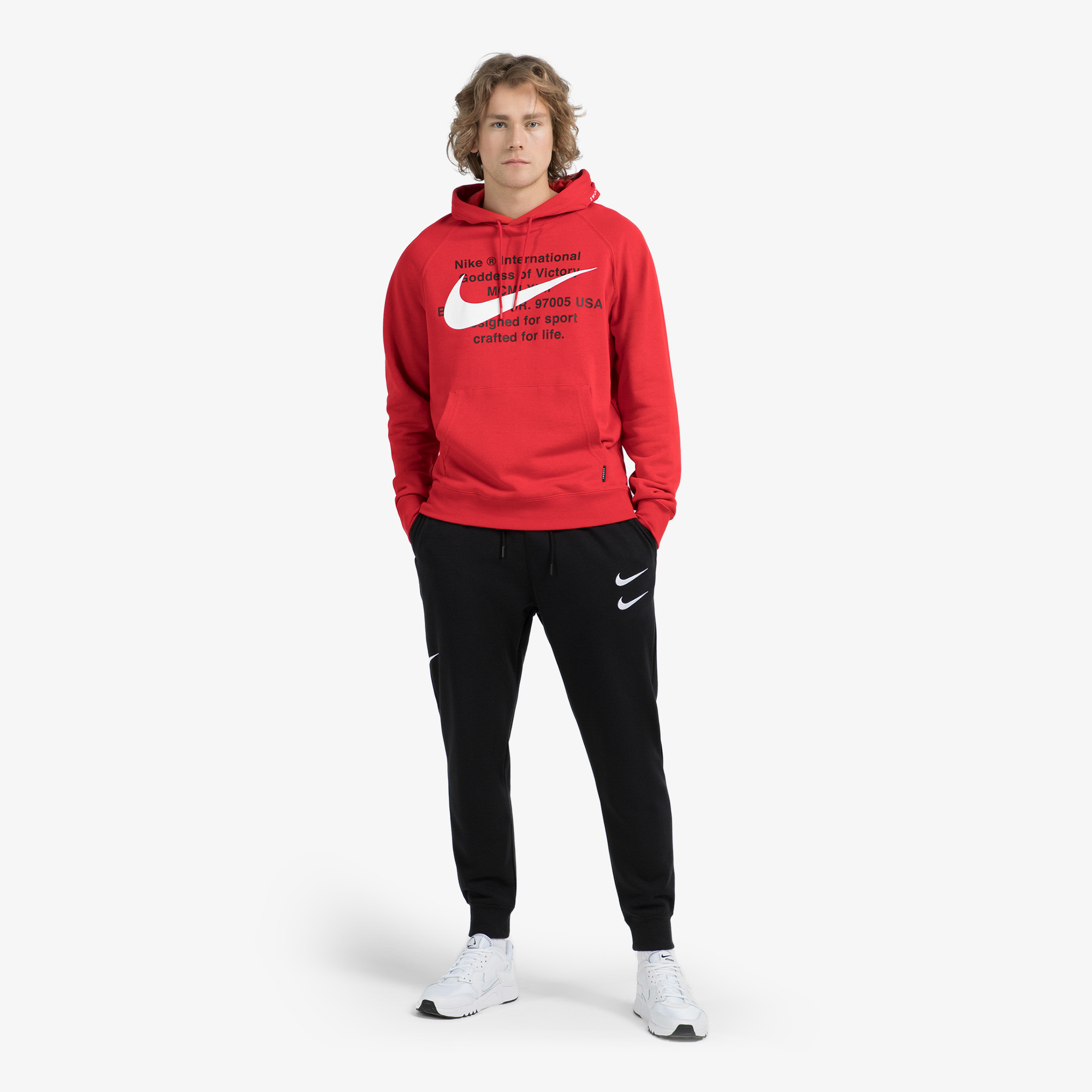 Джемперы Nike Nike Sportswear Swoosh CJ4863N06-657, цвет красный, размер 52-54 CS20000243 - фото 3