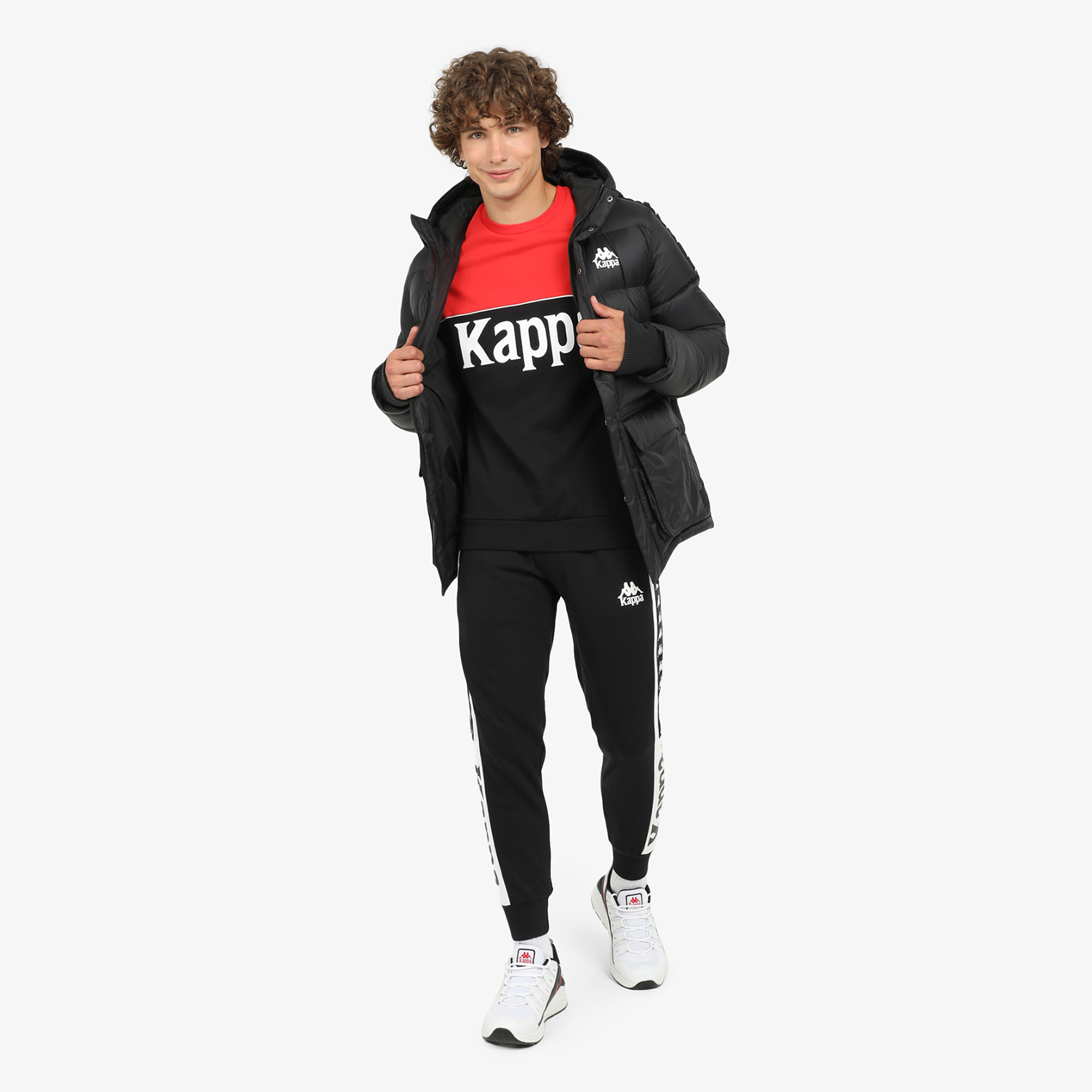 Куртки Kappa Пуховик  Kappa 104645KAP-99, цвет черный, размер 48 Нет - фото 3