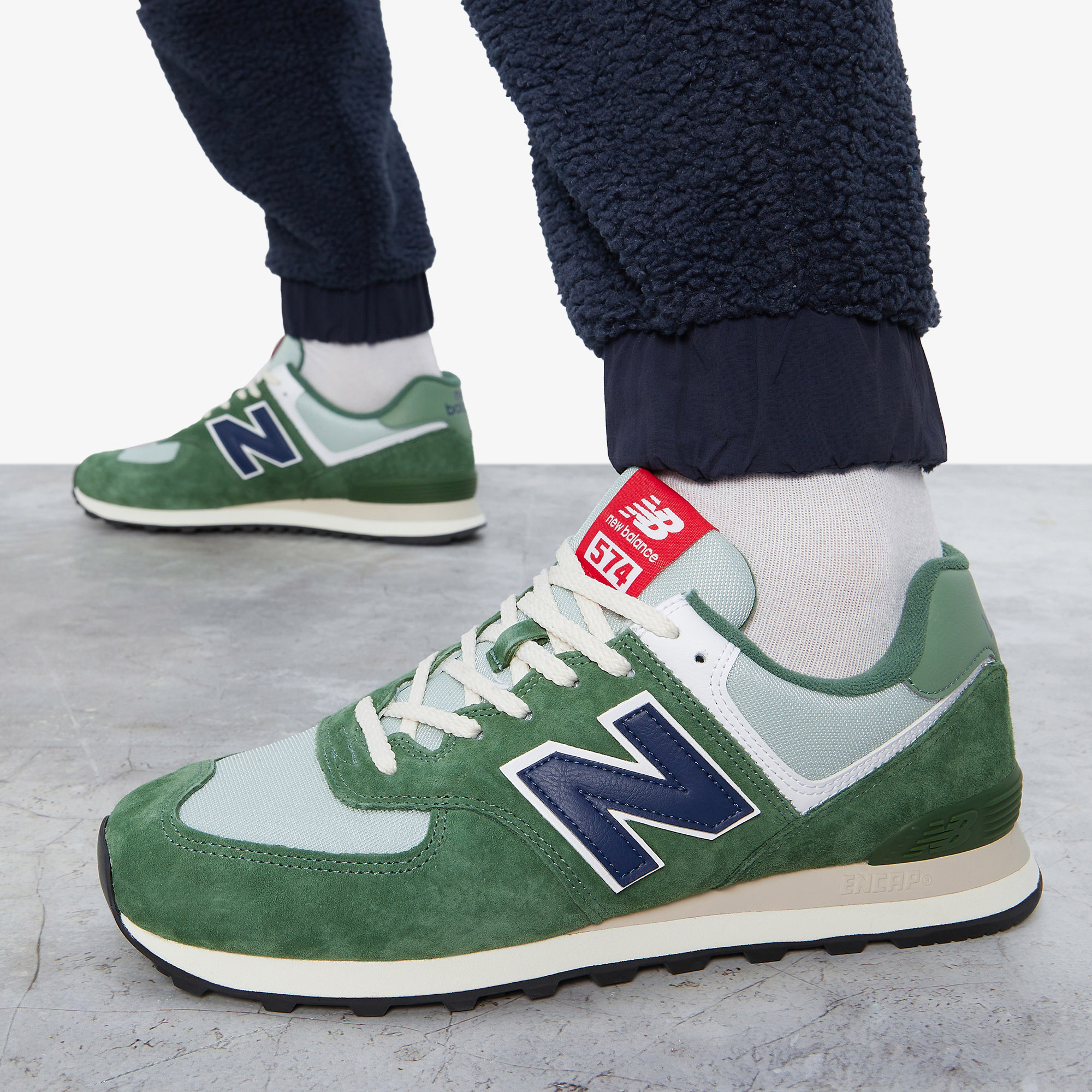 Мужские кроссовки New Balance 574, Зеленый Вид№8