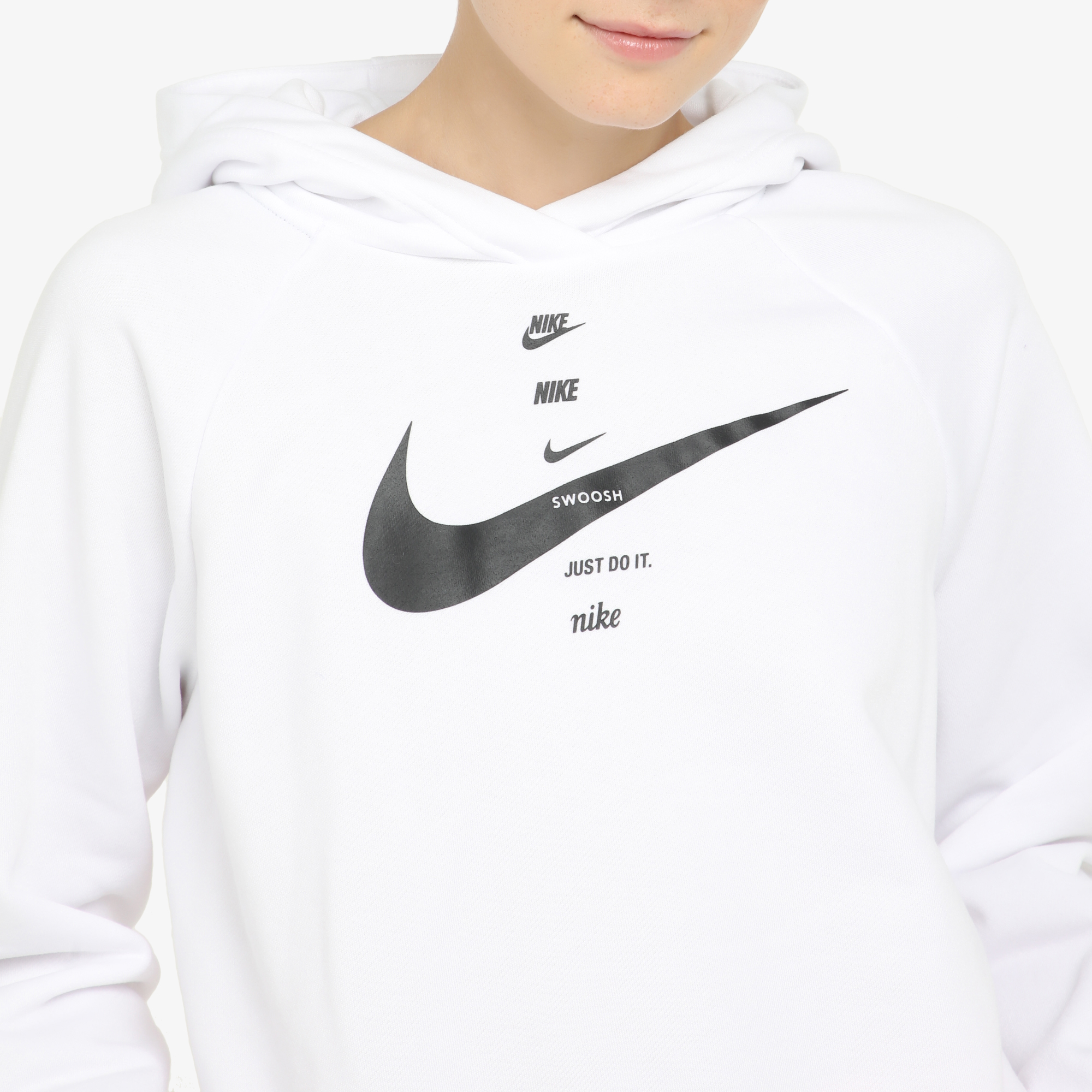 Джемперы Nike Nike Sportswear Swoosh CU5676N06-101, цвет белый, размер 40-42 - фото 4