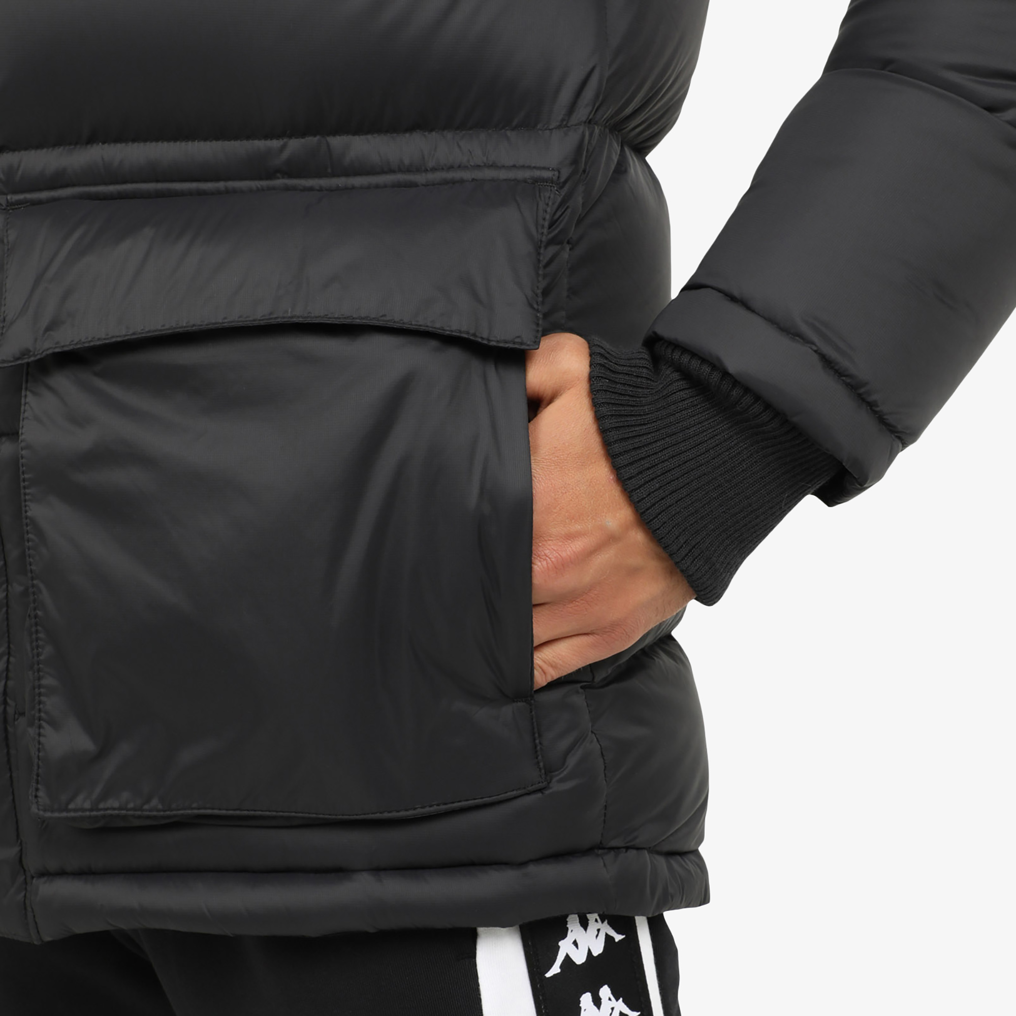 Куртки Kappa Пуховик  Kappa 104645KAP-99, цвет черный, размер 46 Нет - фото 4