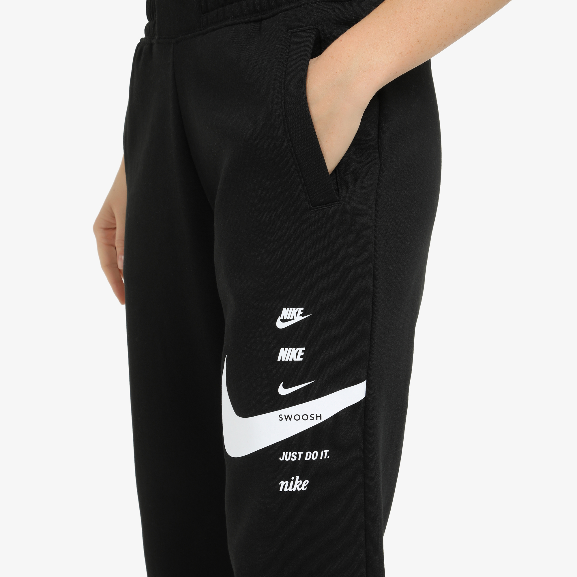 Брюки Nike Nike Sportswear Swoosh CU5631N06-011, цвет черный, размер 42-44 - фото 4