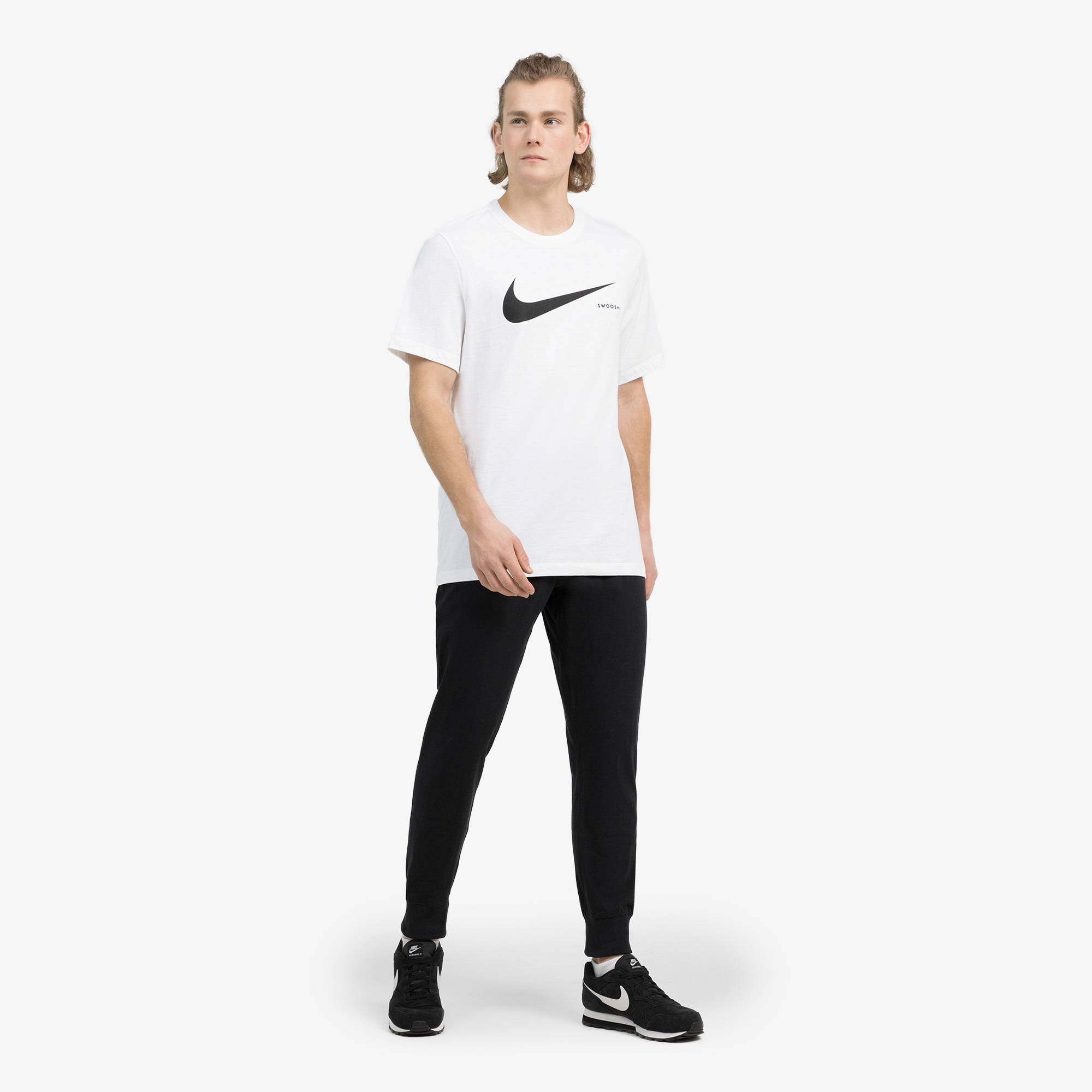 Футболки Nike Nike Sportswear Swoosh CK2252N06-100, цвет белый, размер 50-52 CS20000241 - фото 3