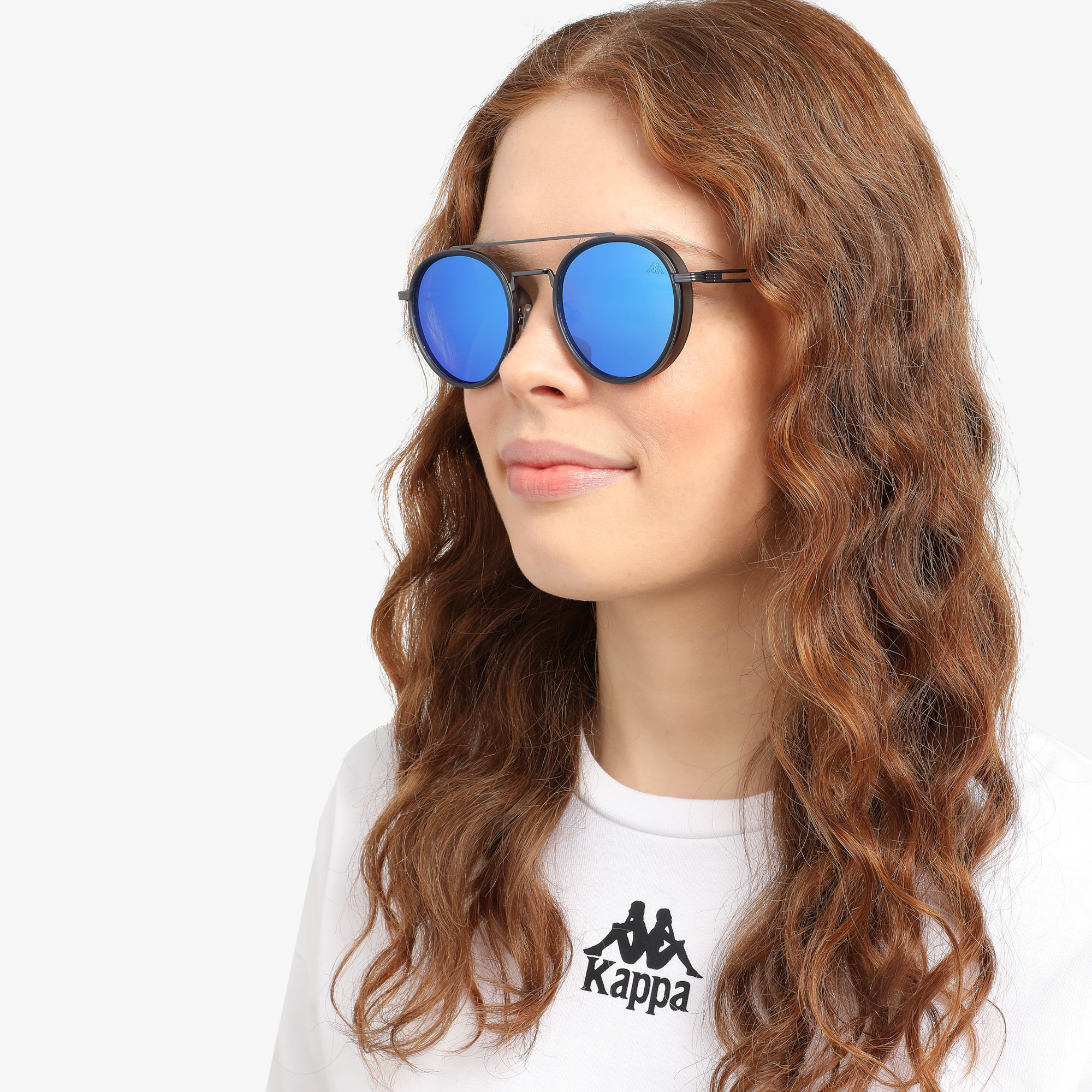 Солнцезащитные очки Kappa, Черный 122558KAP-99, цвет голубой - фото 4