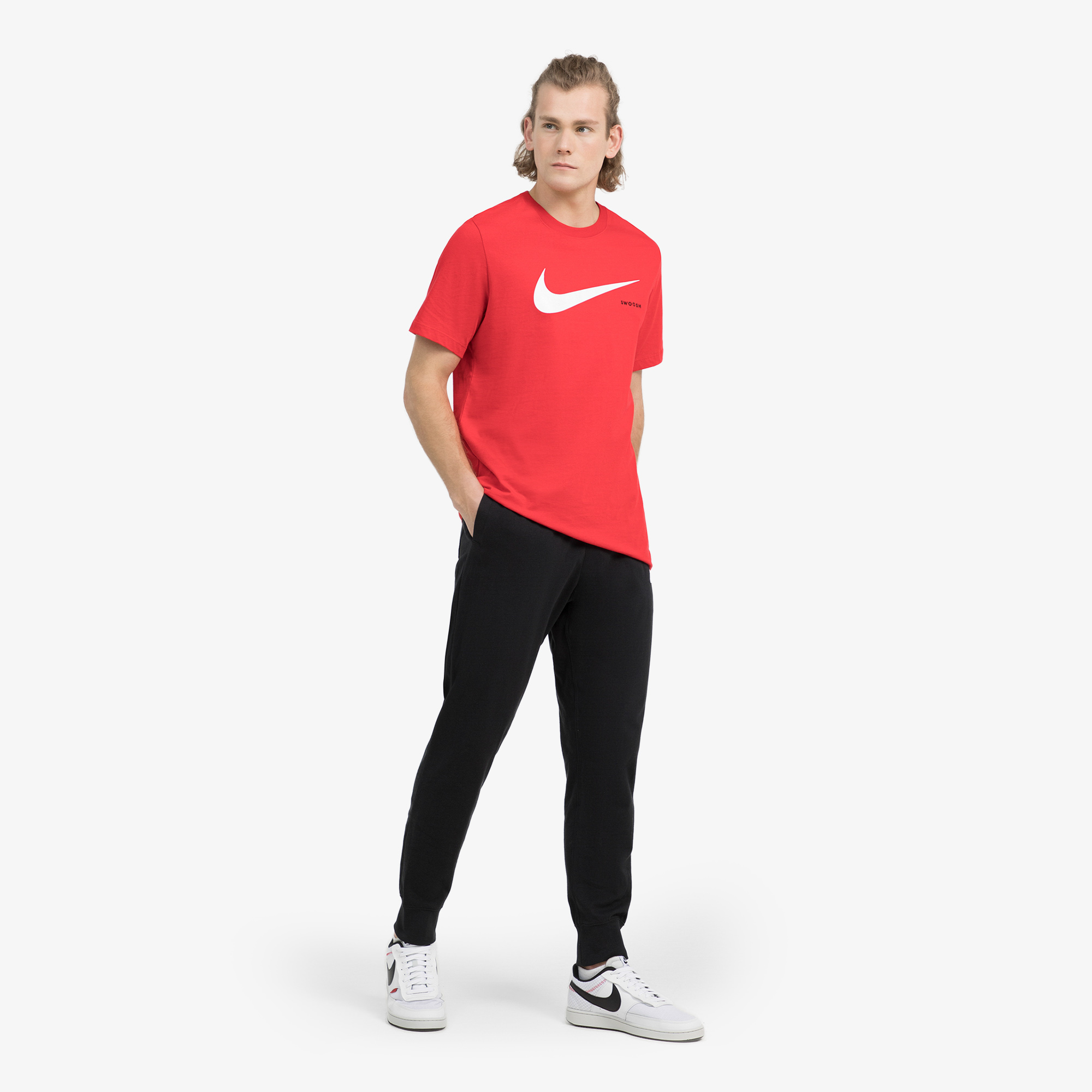 Футболки Nike Nike Sportswear Swoosh CK2252N06-657, цвет красный, размер 52-54 CK2252-657 - фото 3