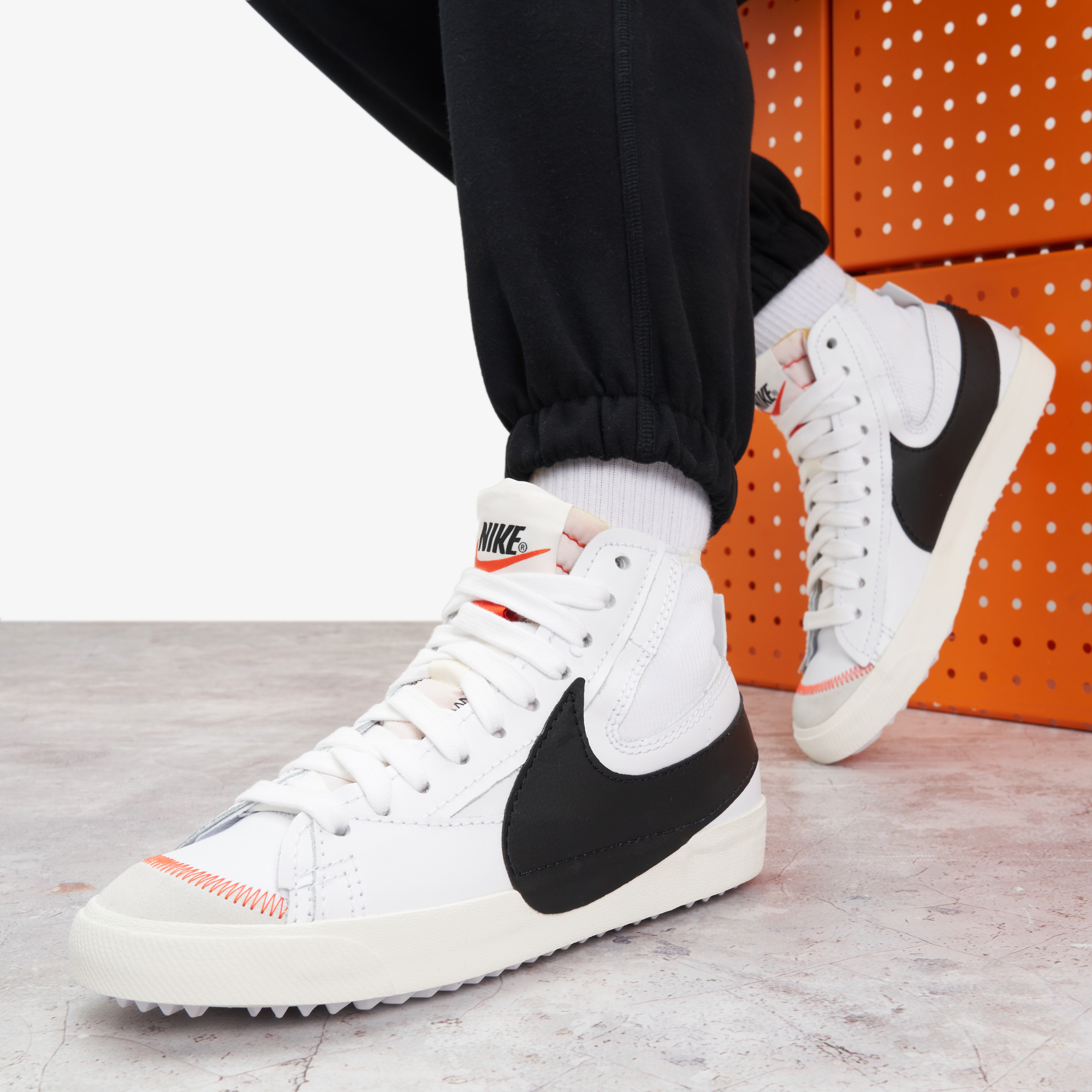 Мужские кеды Nike Blazer Mid '77 Jumbo, Белый Вид№7