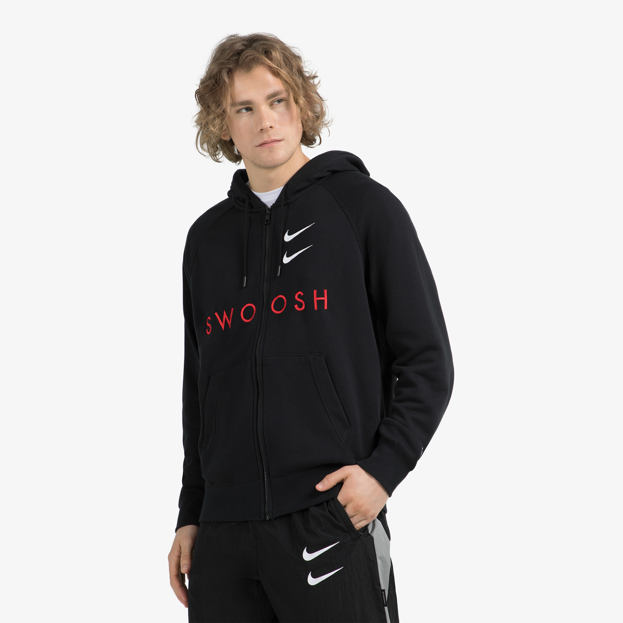 Джемперы Nike Nike Sportswear Swoosh CT7362N06-010, цвет черный, размер 50-52 CS20000245 - фото 1