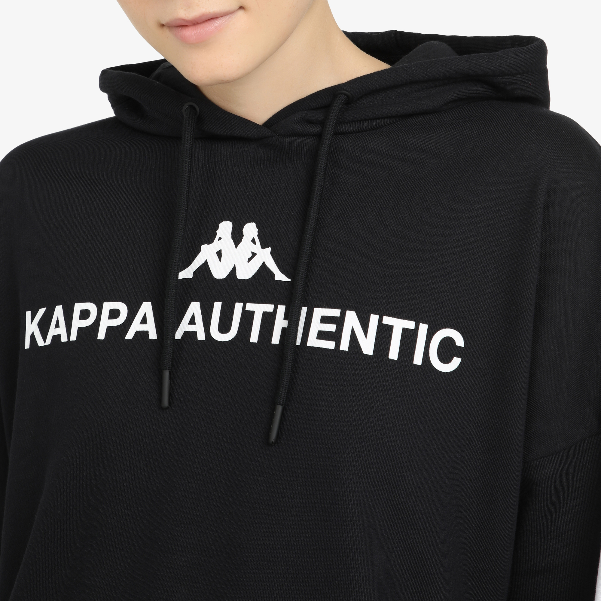 Джемперы Kappa Худи Kappa 104792KAP-99, цвет черный, размер 46-48 - фото 5