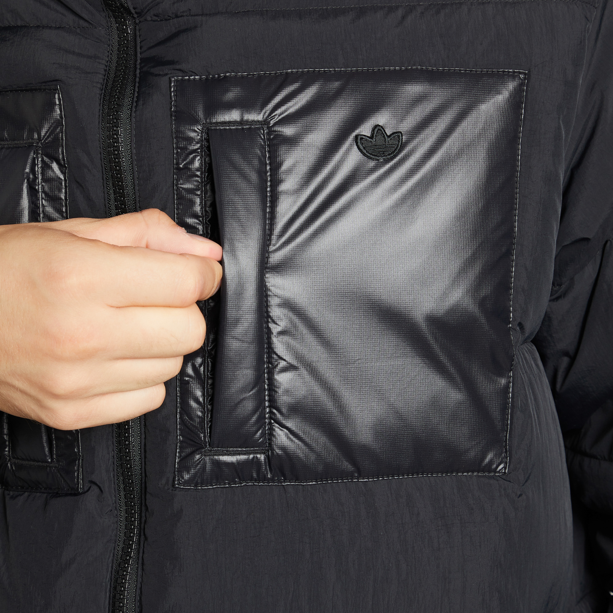 Куртки adidas adidas Down Regen Puff H13564A01-, цвет черный, размер 44-46 - фото 5