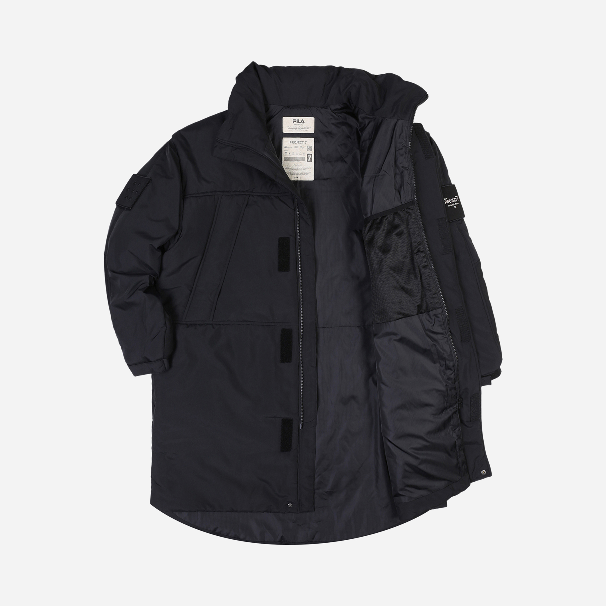 Куртки FILA Куртка FILA x BTS FS2JKC4B01XFLA-BLK, цвет черный, размер 48 - фото 3