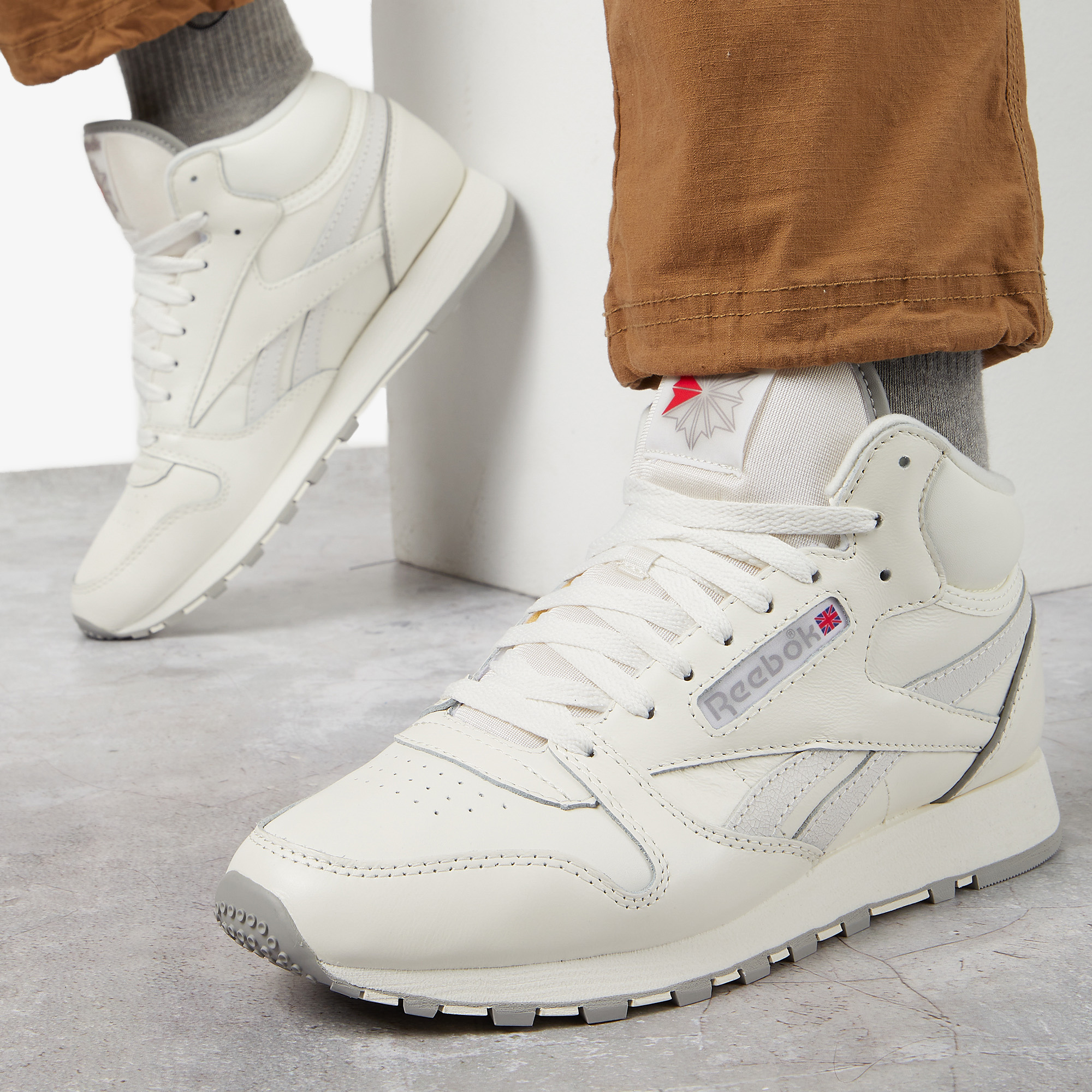 Reebok Classic Leather Mid, Бежевый IF0005R00- IF0005R00-. - фото 7