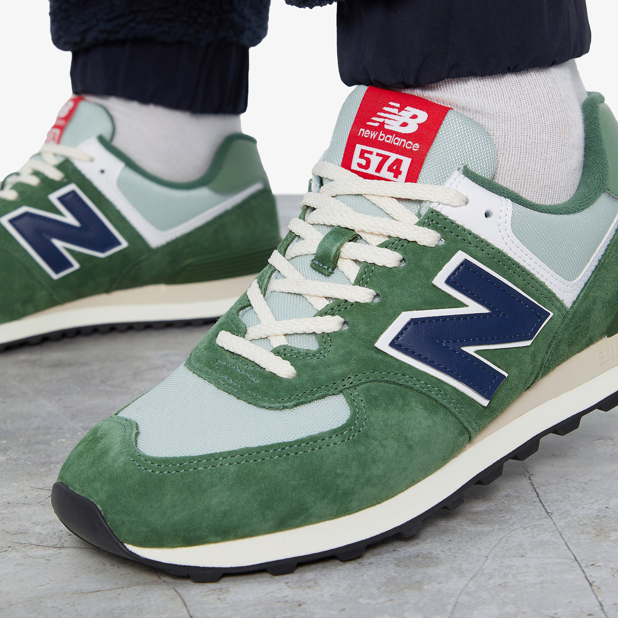 Мужские кроссовки New Balance 574, Зеленый Вид№9