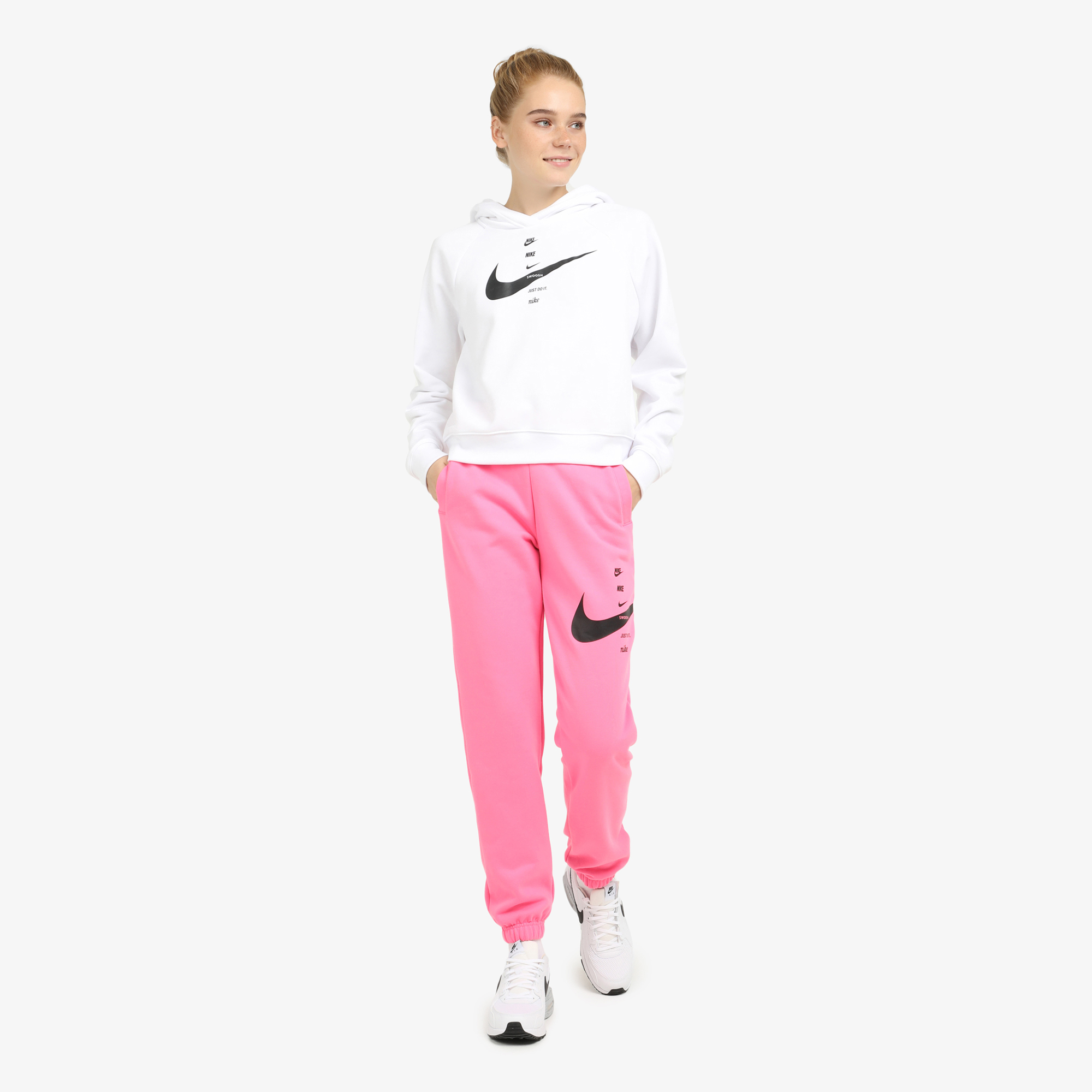 Джемперы Nike Nike Sportswear Swoosh CU5676N06-101, цвет белый, размер 40-42 - фото 3