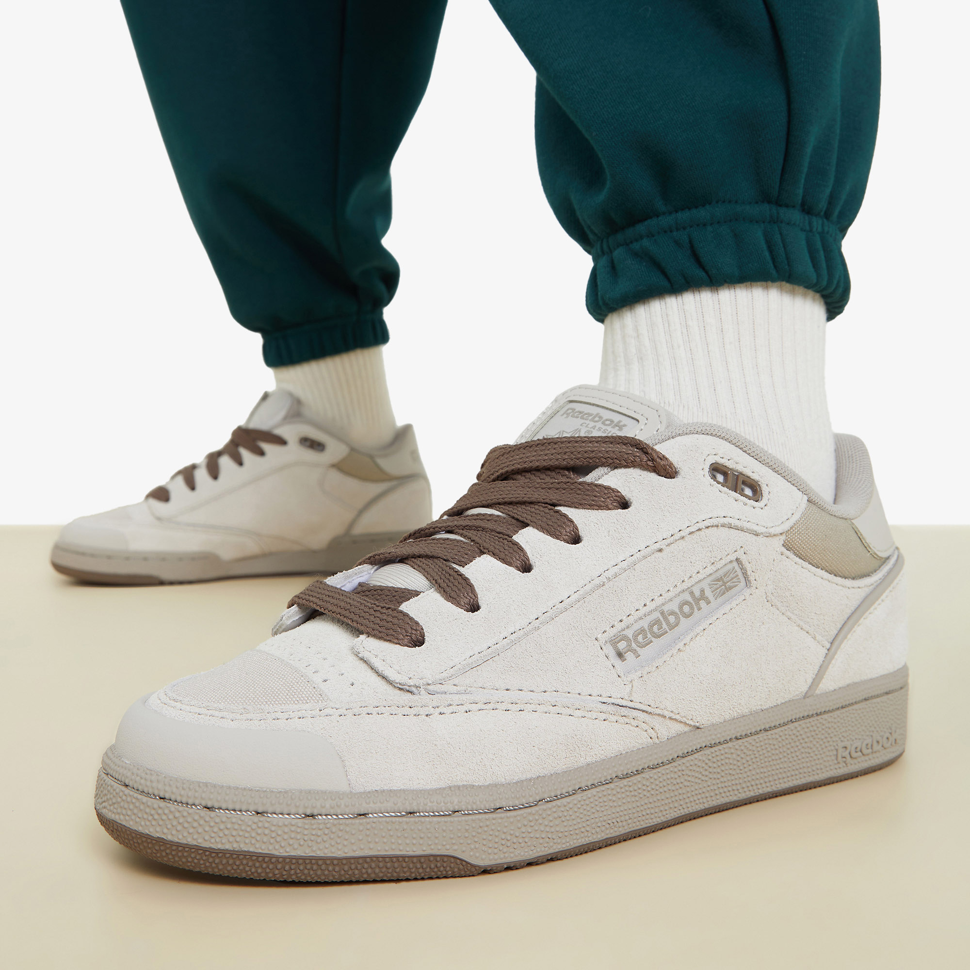 Женские кеды Reebok Club C Bulc, Бежевый Вид№7