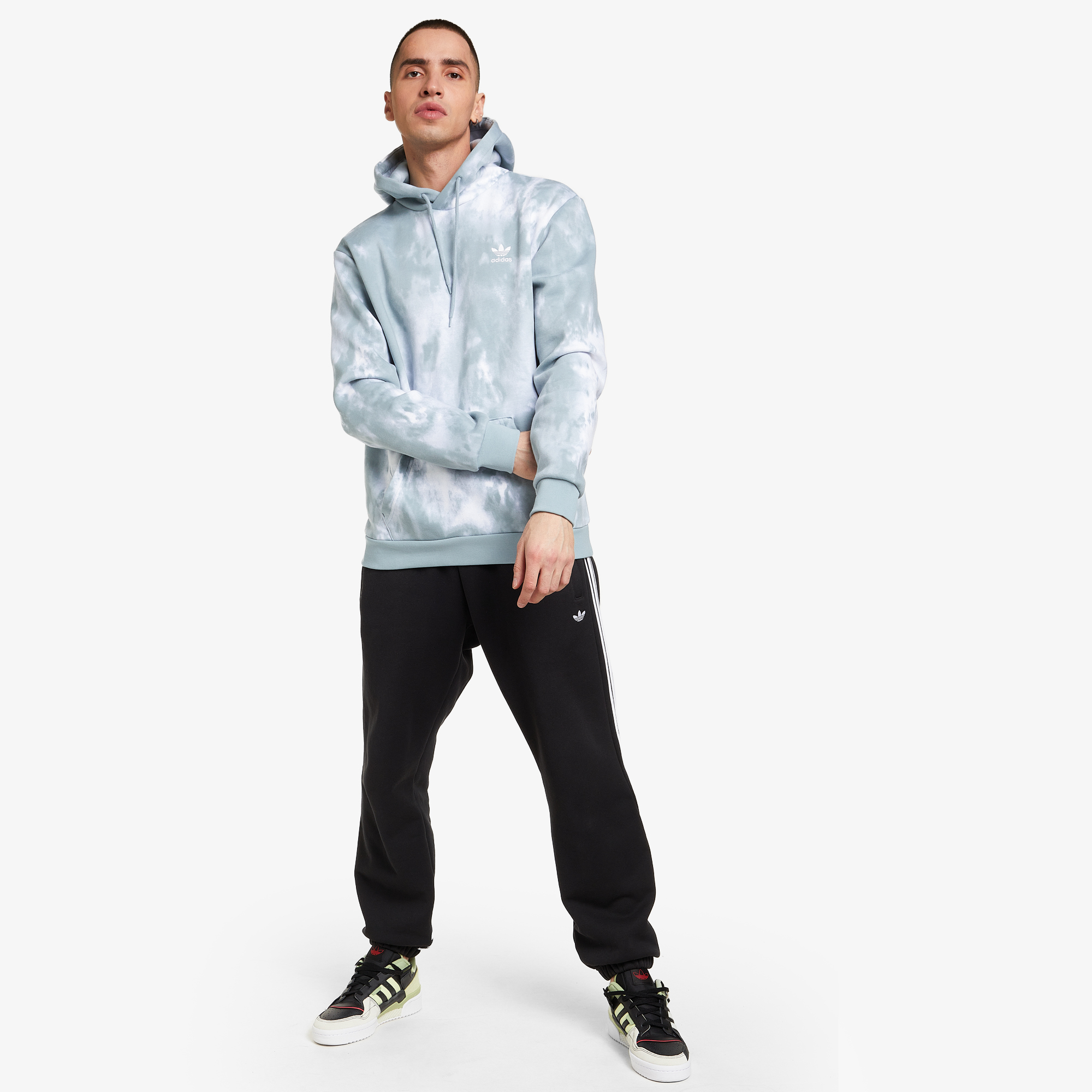 Джемперы adidas adidas Adicolor Essentials Trefoil HE9436A01-, цвет серый, размер 52-54 - фото 3