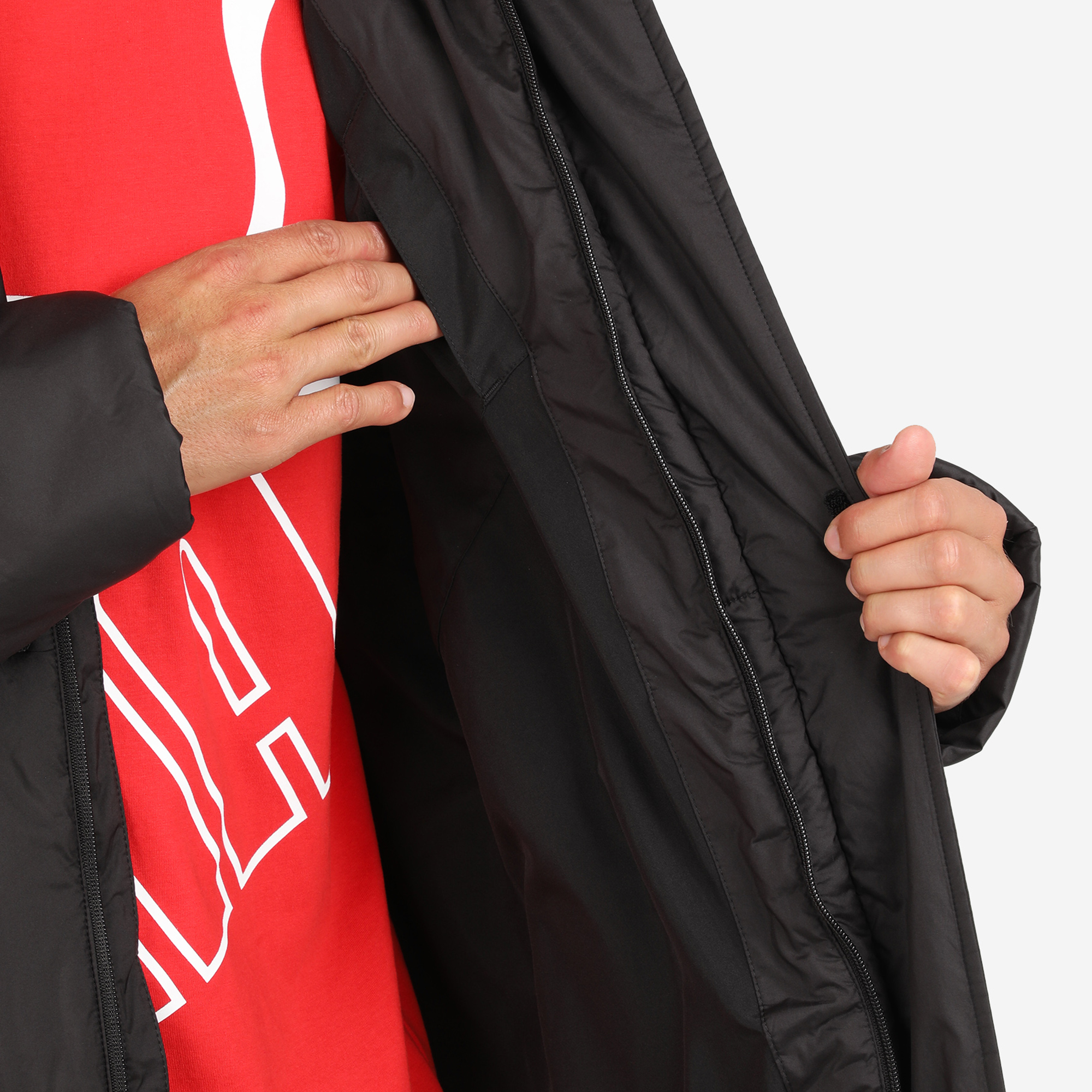 Куртки PUMA PUMA ESS+ 583590P0P-01, цвет черный, размер 48-50 Нет - фото 7