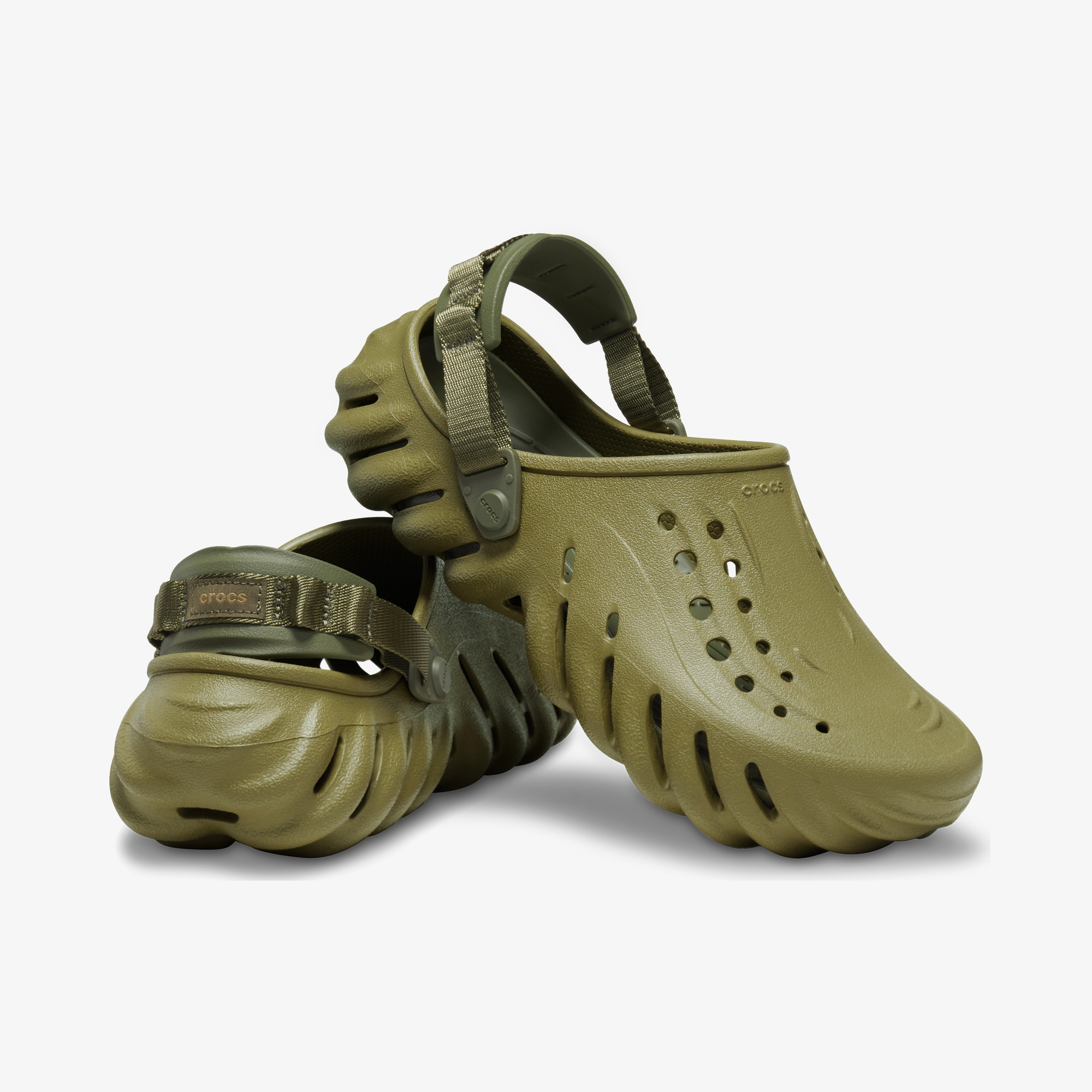 Crocs Echo Clog, Зеленый 207937C1G-3UA - фото 6