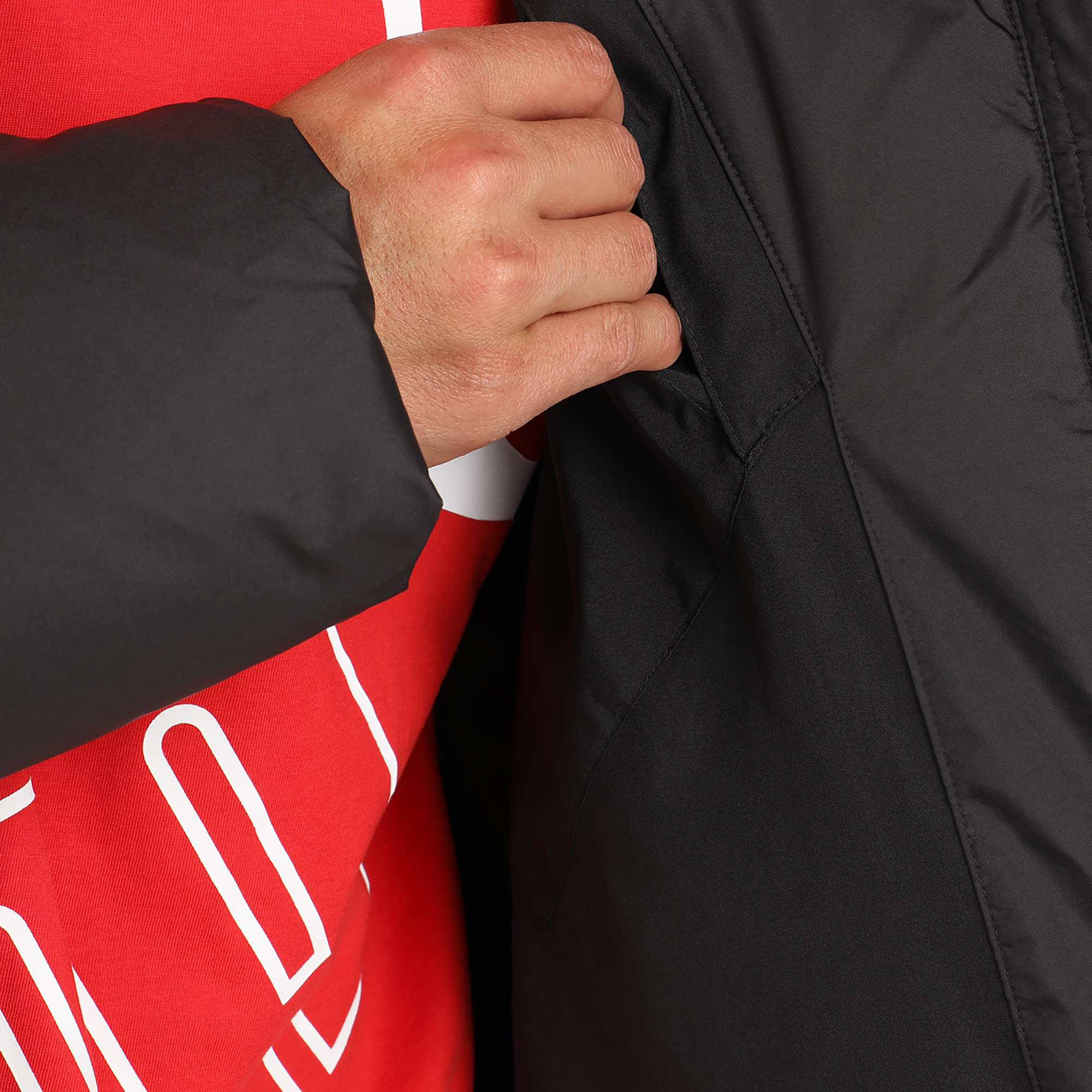 Куртки PUMA PUMA ESS+ 582156P0P-01, цвет черный, размер 50-52 Нет - фото 7