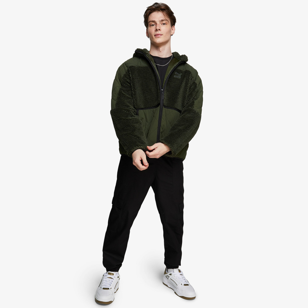 Мужская флисовая толстовка PUMA Classics Utility - фото 3