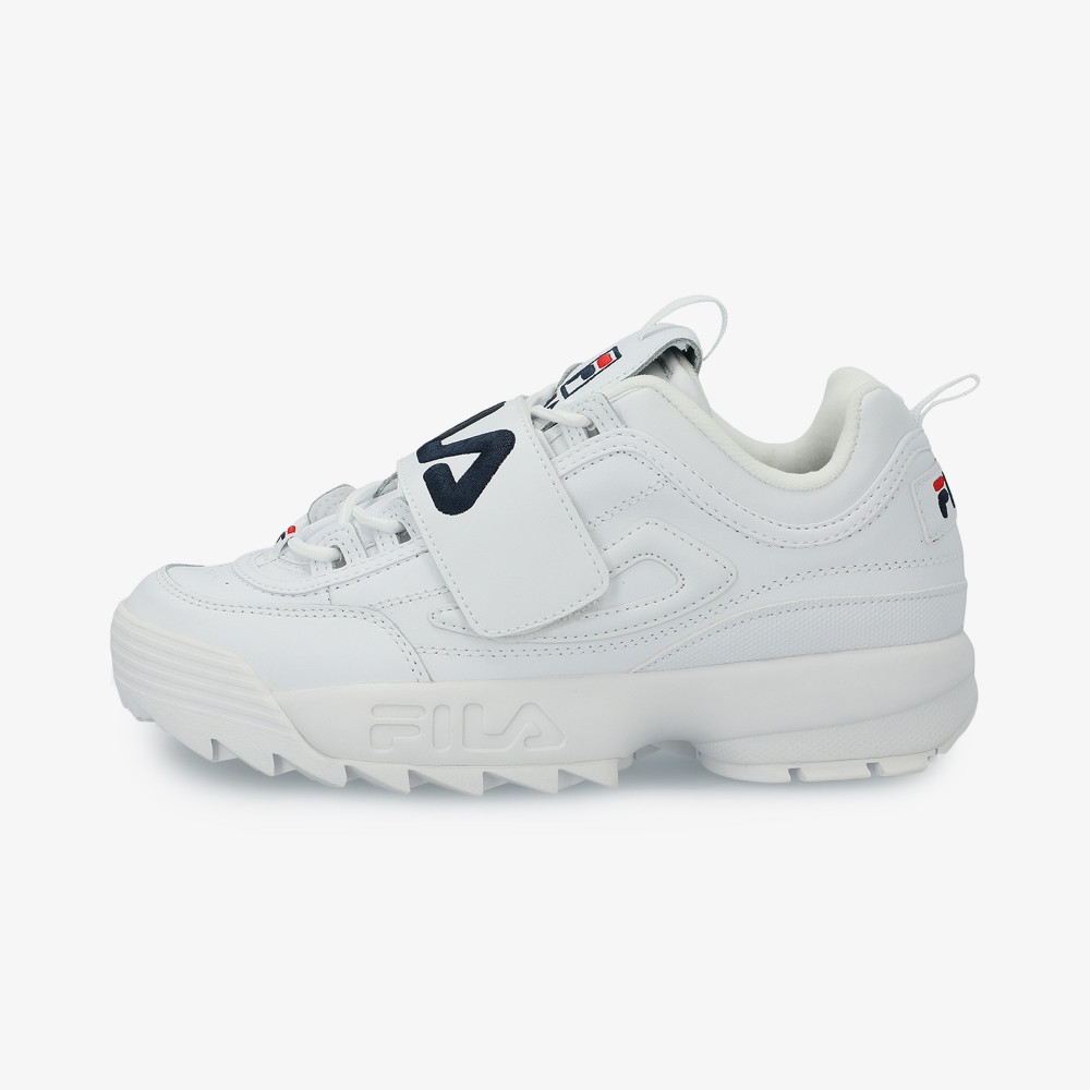 Fila disruptor store low blanche