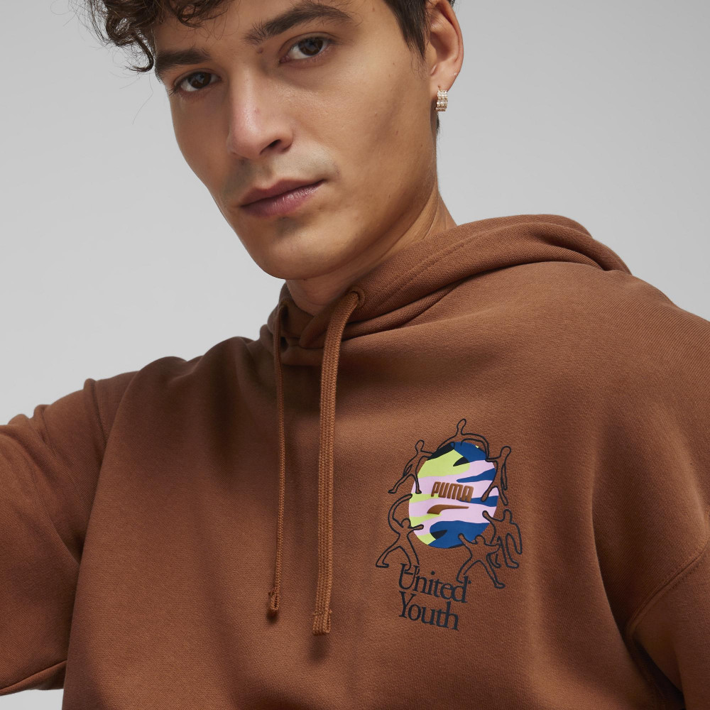 Мужская флисовая толстовка PUMA Downtown Graphic - фото 6
