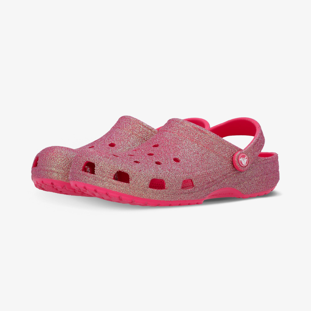 Женские сабо Crocs Classic Iridescent Glitter - фото 3