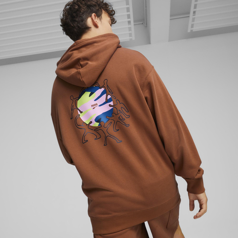 Мужская флисовая толстовка PUMA Downtown Graphic - фото 3