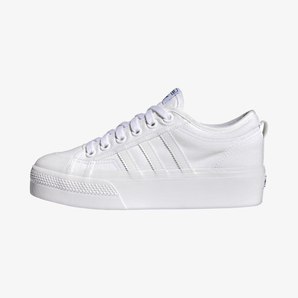 Platform white sale adidas