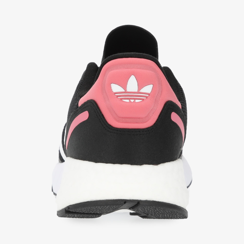Роза Женские кроссовки adidas ZX 1K Boost черный/белый/розовый