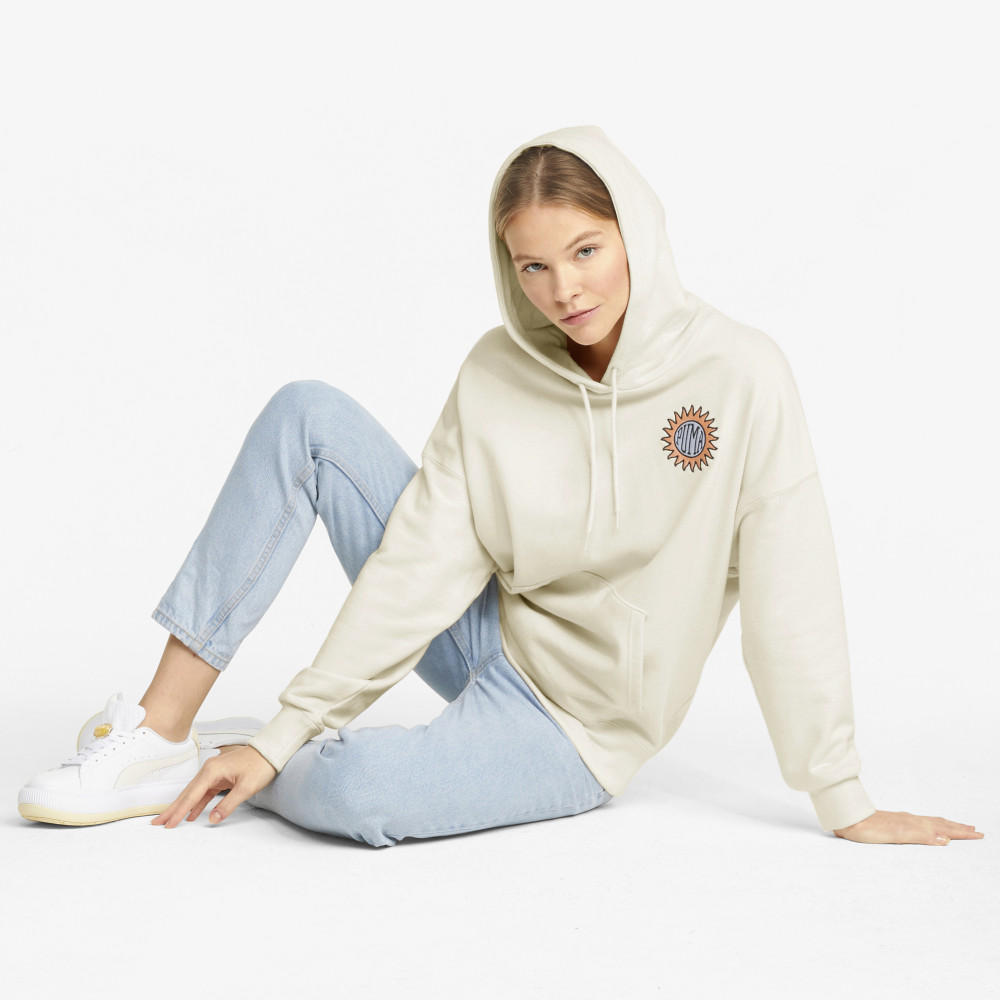 Женская худи PUMA Downtown Relaxed Graphic - фото 5