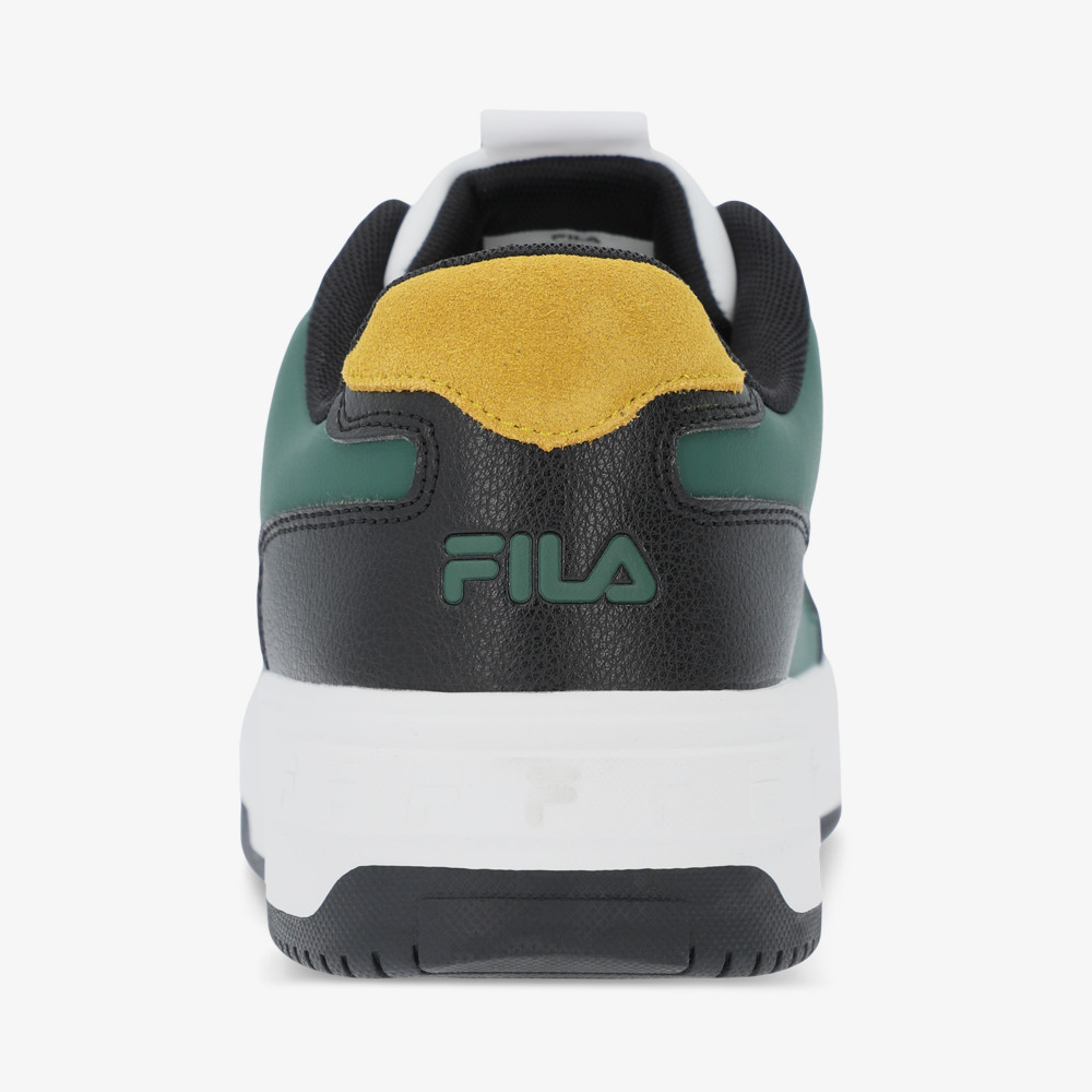 Green and 2024 yellow fila shoes