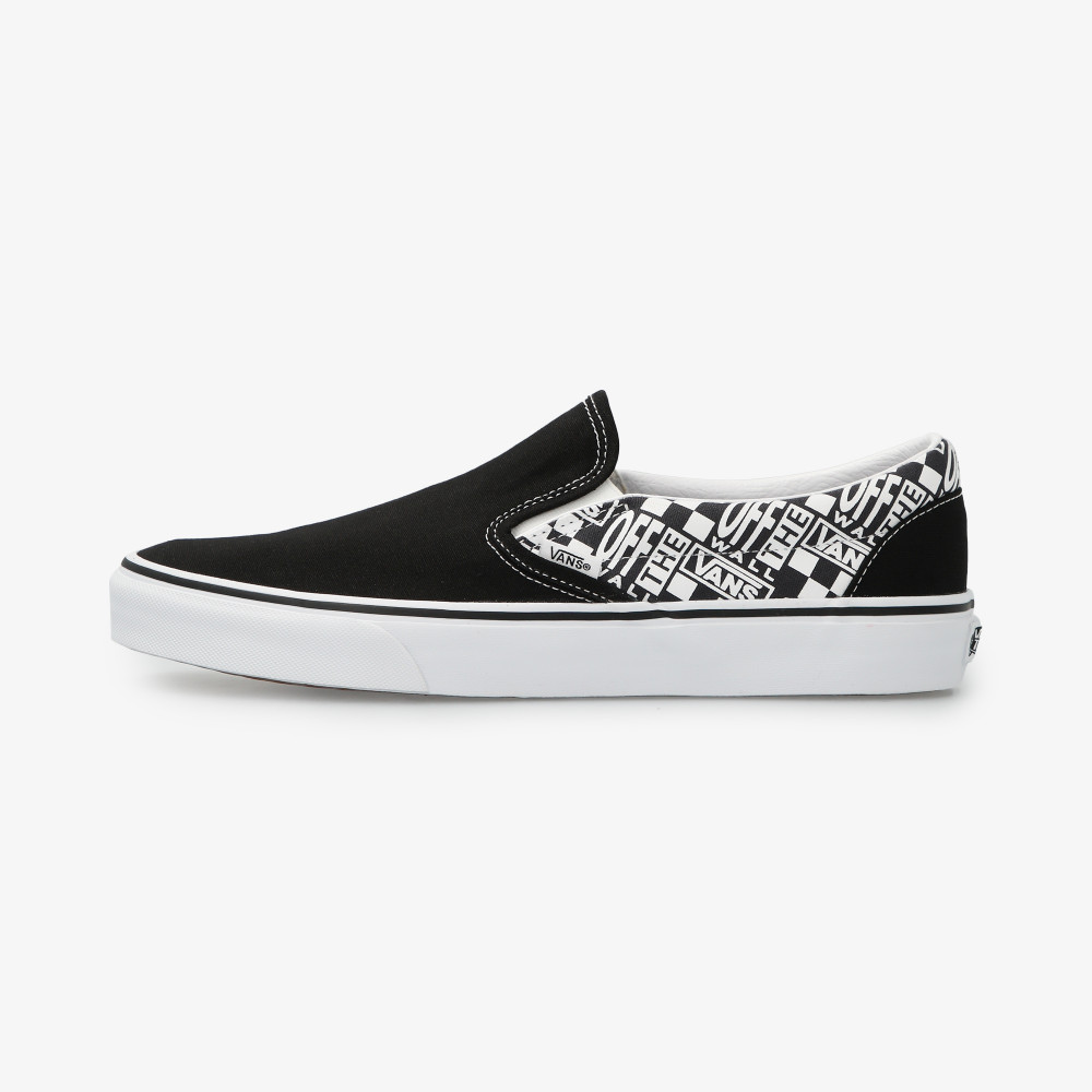 Slip on sales black white