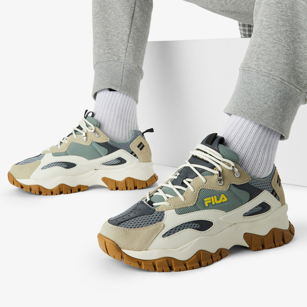 Fila ray sales tracer green yellow