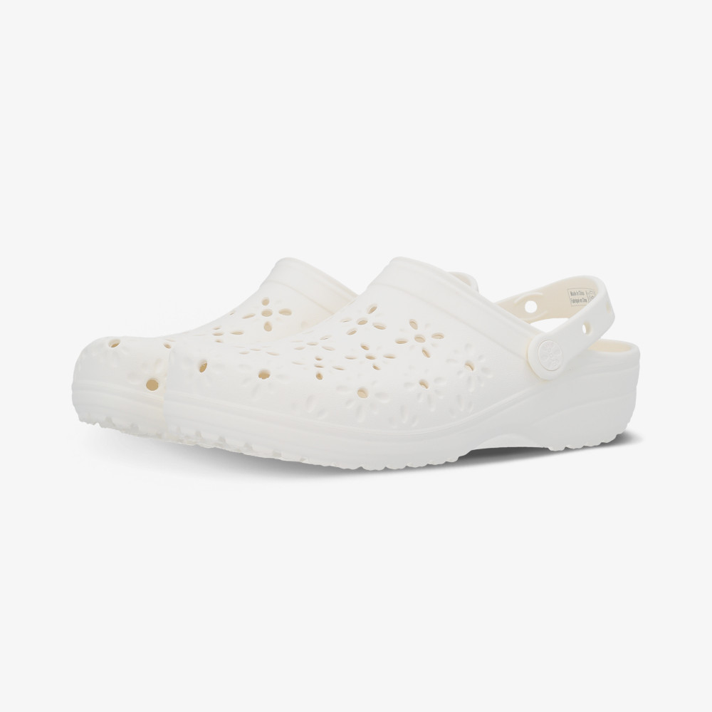 Женские сабо Crocs Classic Floral Cut Out - фото 3